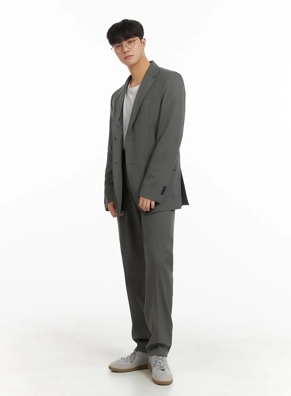 Men's Solid Blazer IA402 - Image 2