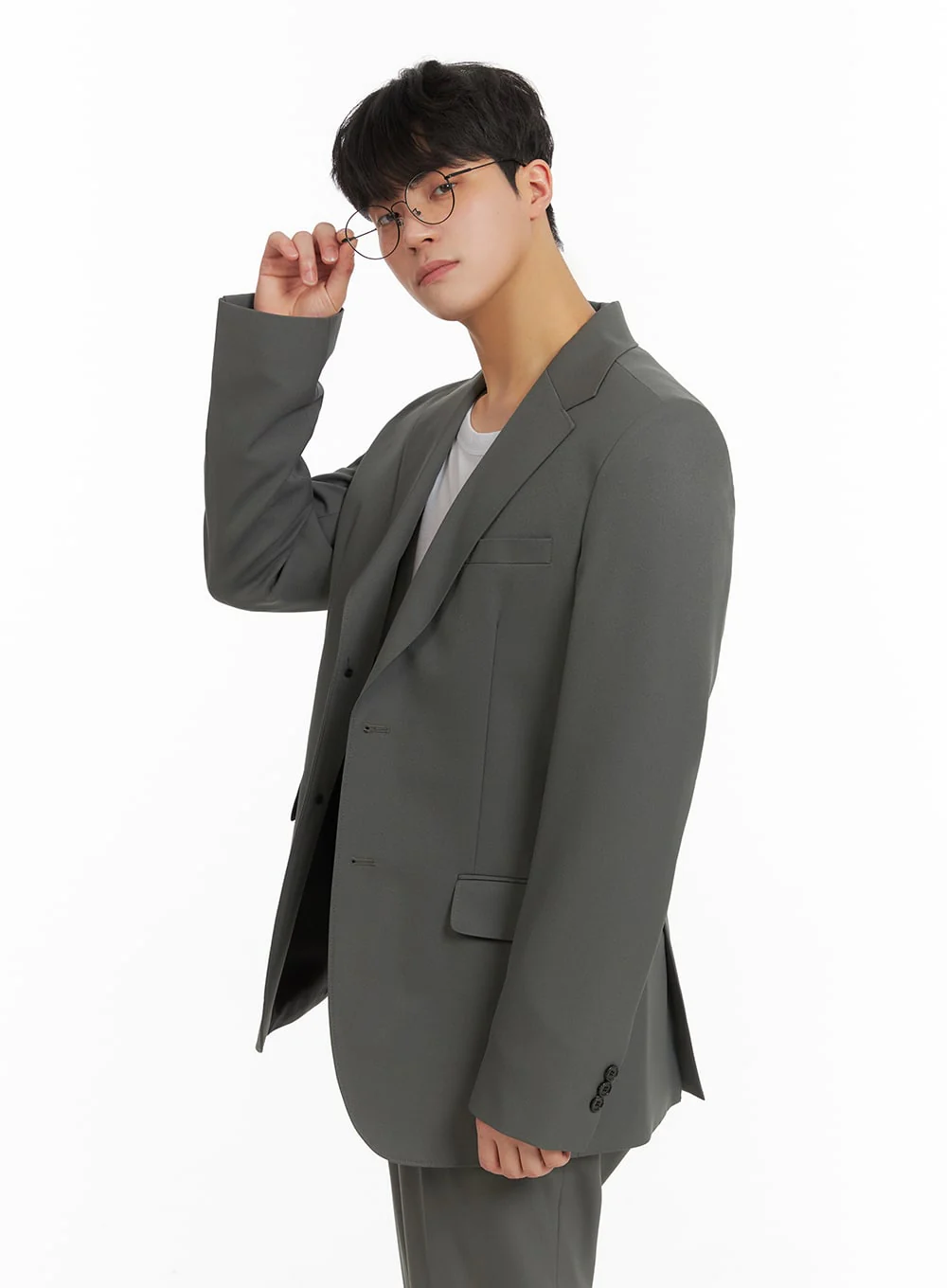 Men's Solid Blazer IA402 - Image 5