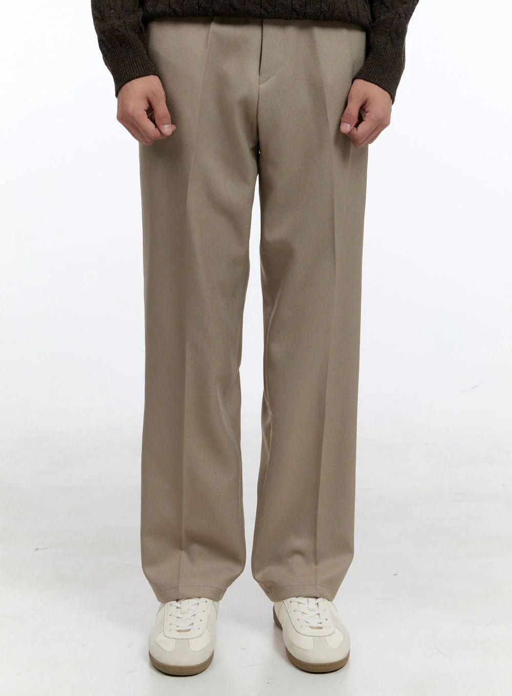 Men's Solid Tailored Pants IG428 - Image 2