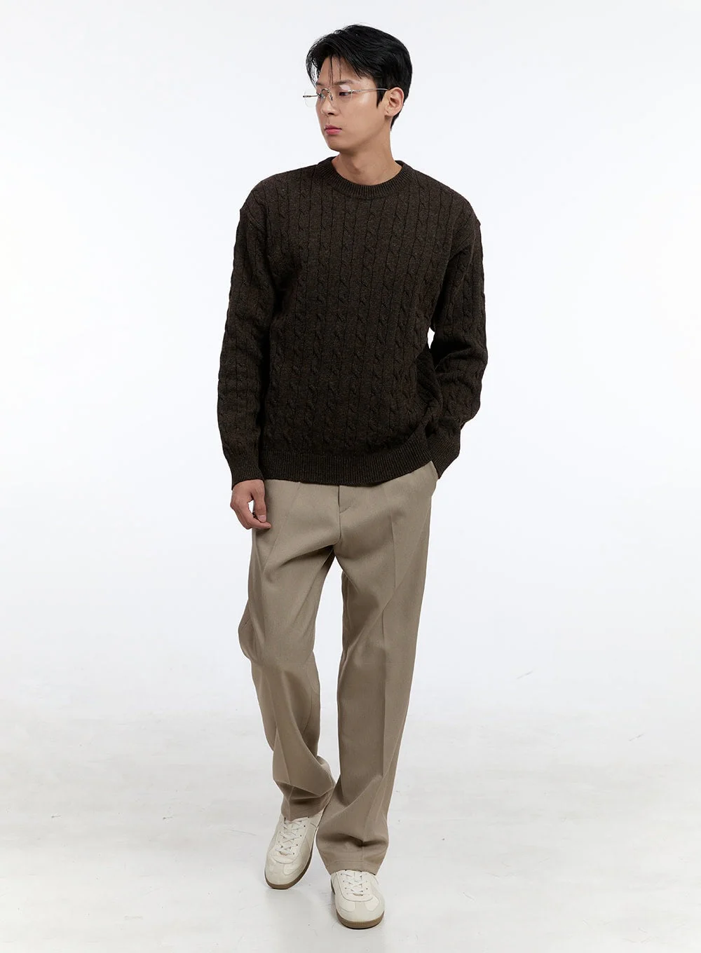 Men's Solid Tailored Pants IG428 - Image 3