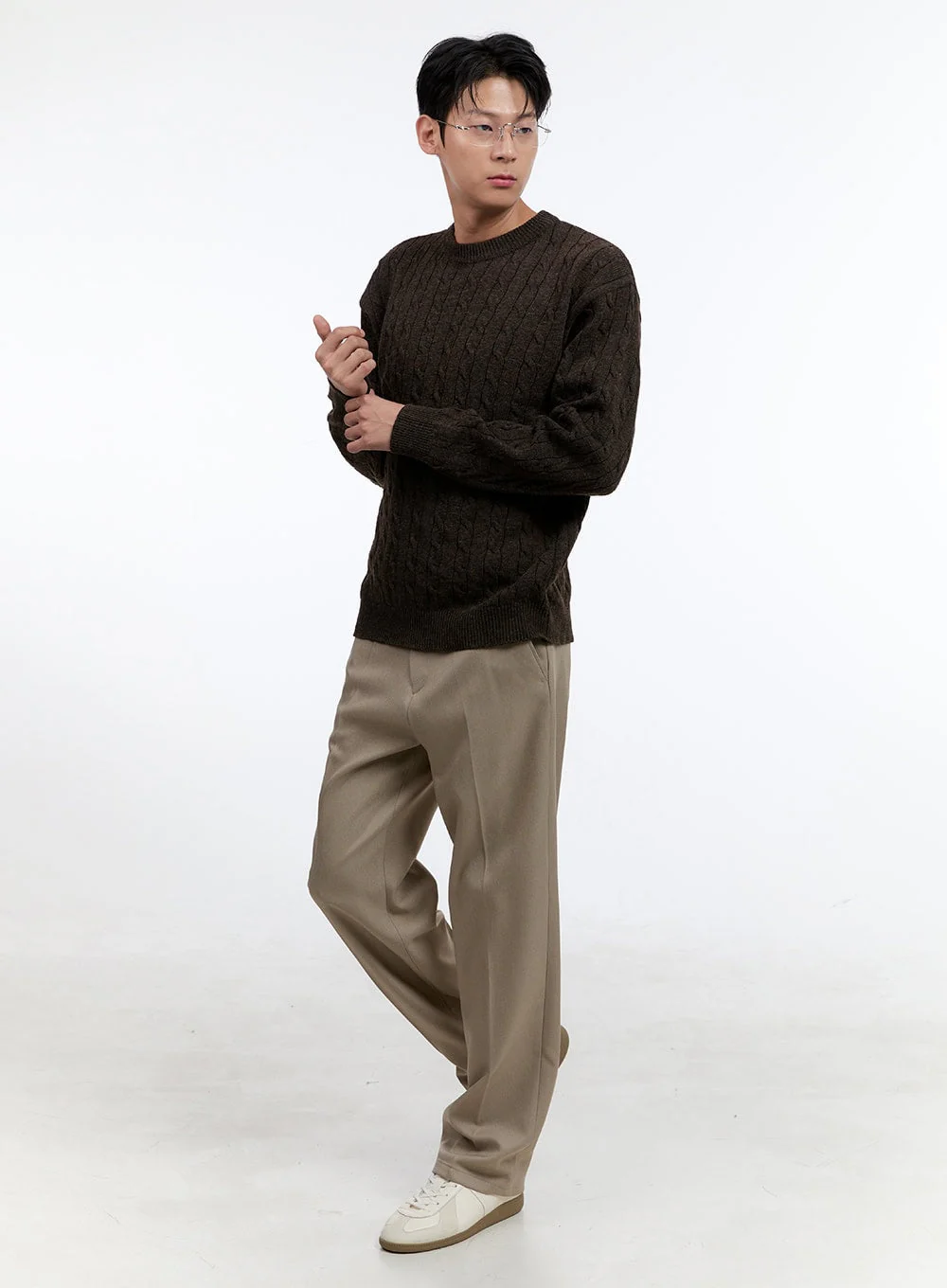 Men's Solid Tailored Pants IG428 - Image 6