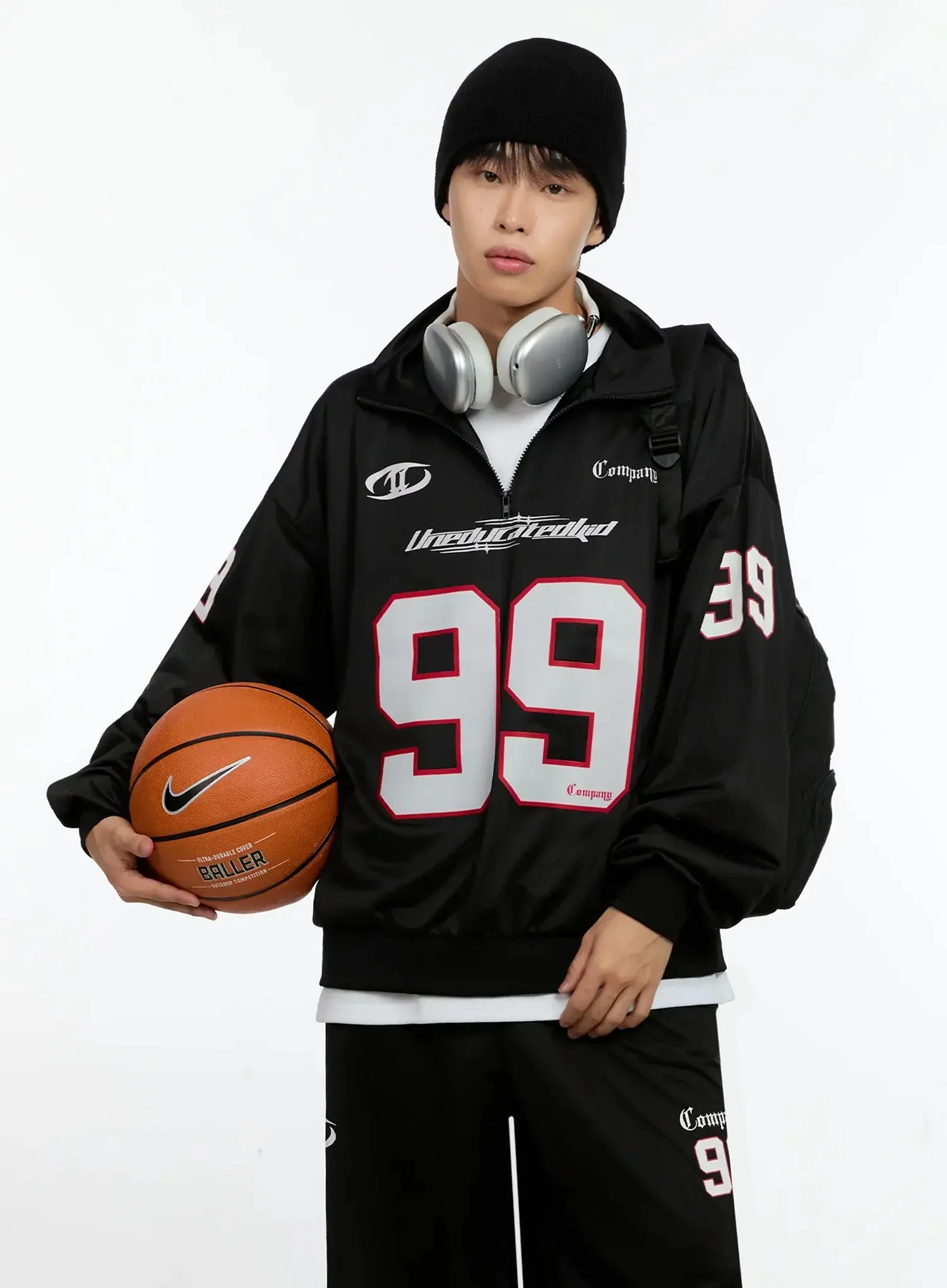Men's Sports Jersey Quarter Zip-Up IN525