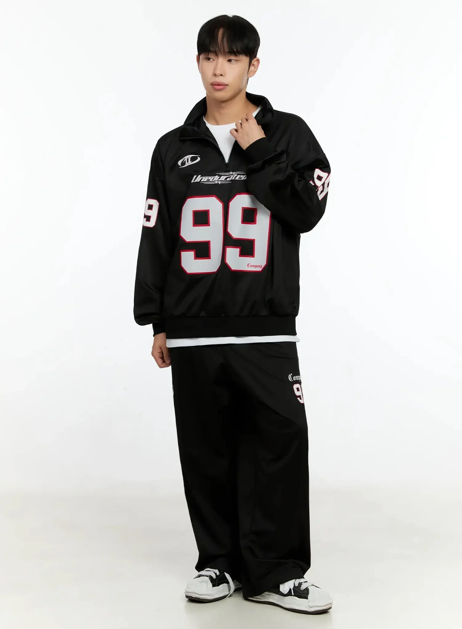 Men's Sports Jersey Quarter Zip-Up IN525 - Image 3