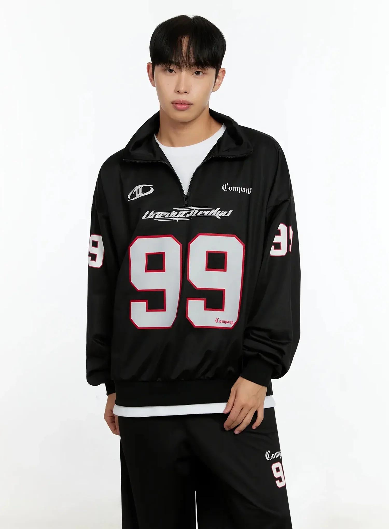 Men's Sports Jersey Quarter Zip-Up IN525 - Image 5