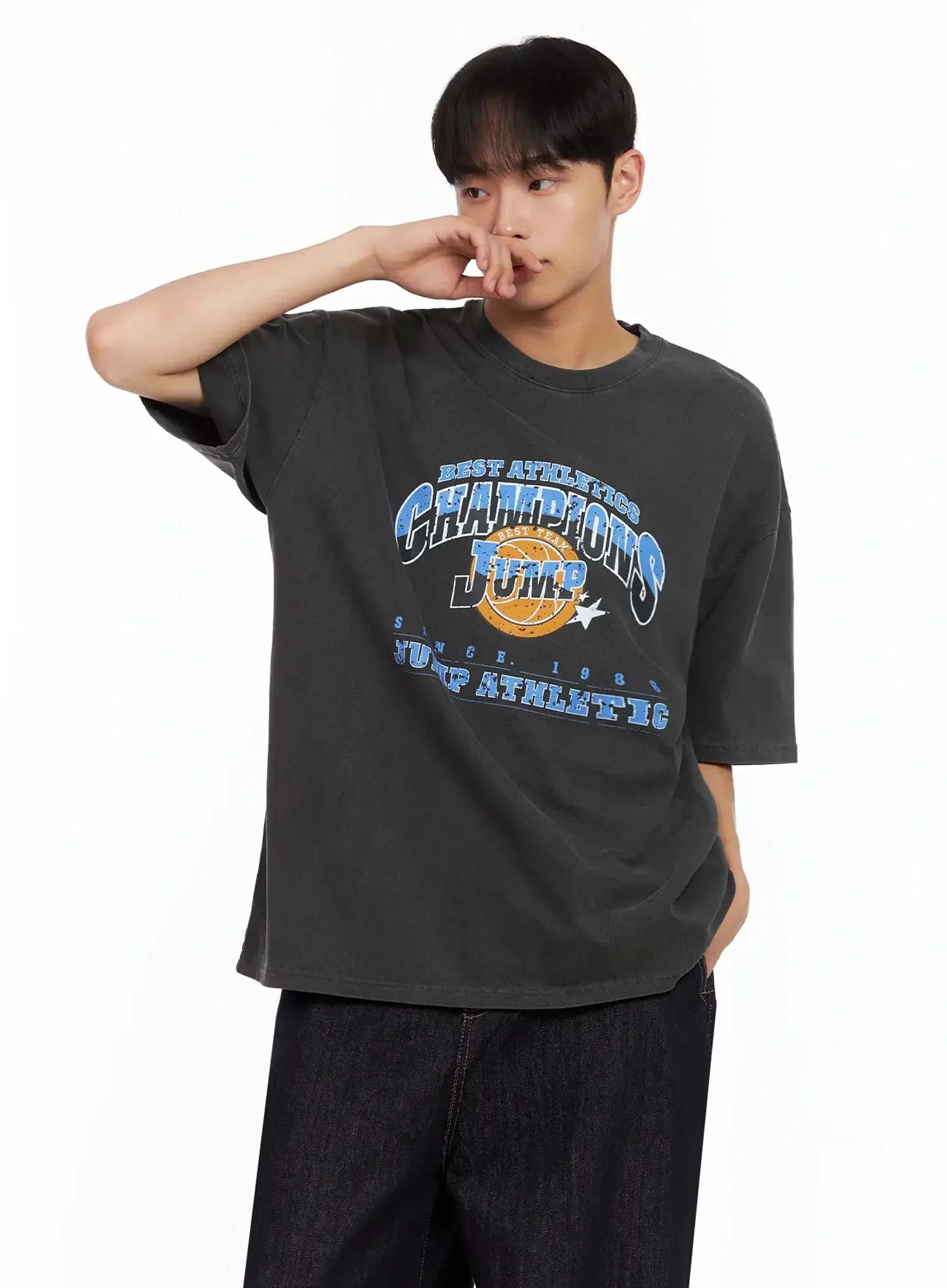 Men's Sporty Graphic T-Shirt IL516 - Image 9