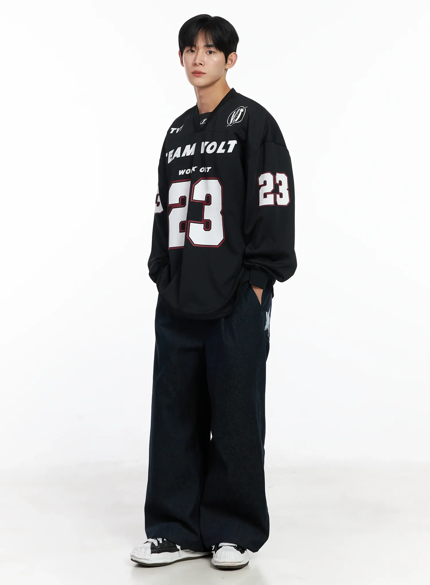 Men's Sporty Long Sleeve Jersy IJ521 - Image 10