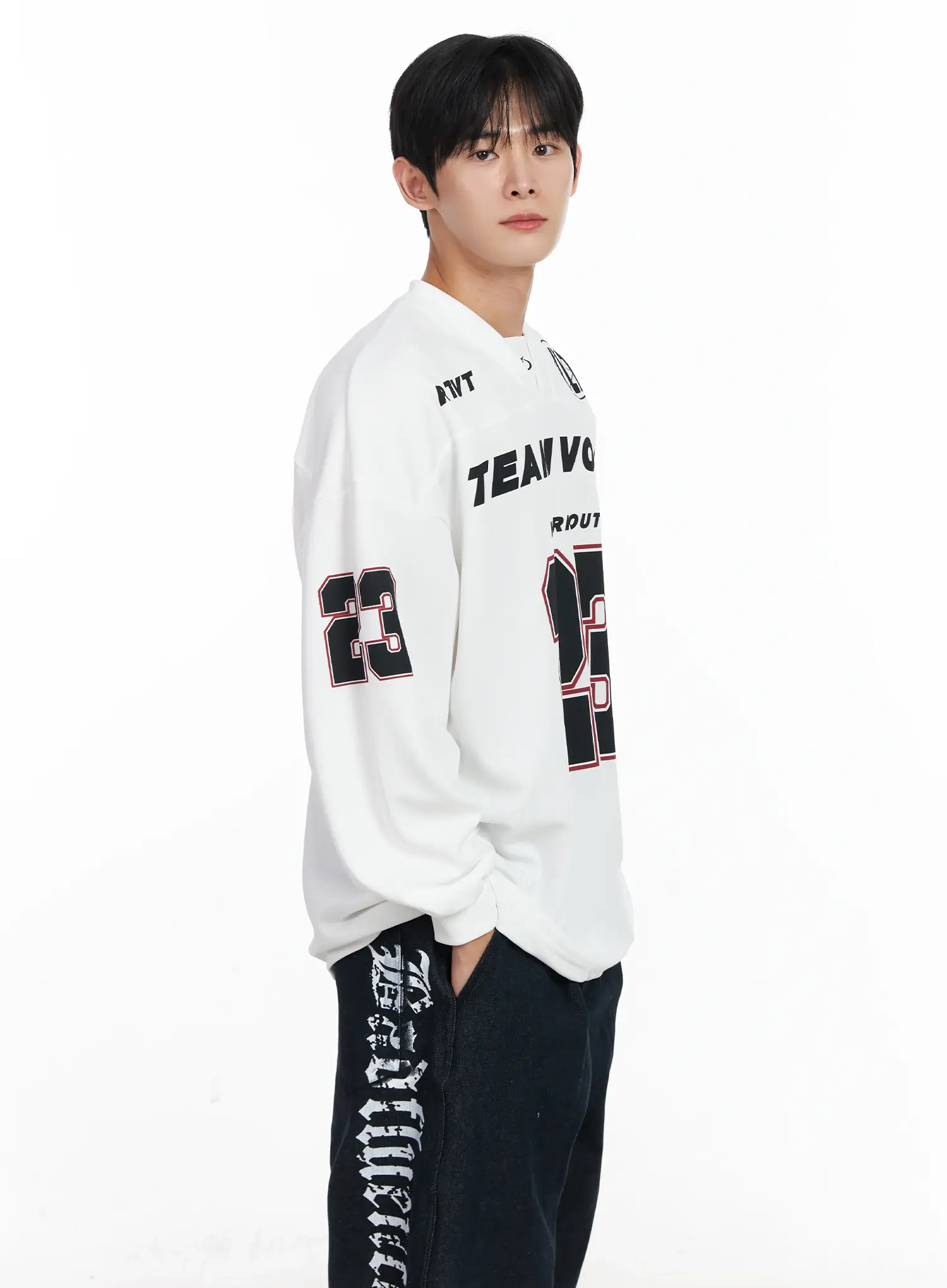 Men's Sporty Long Sleeve Jersy IJ521 - Image 6
