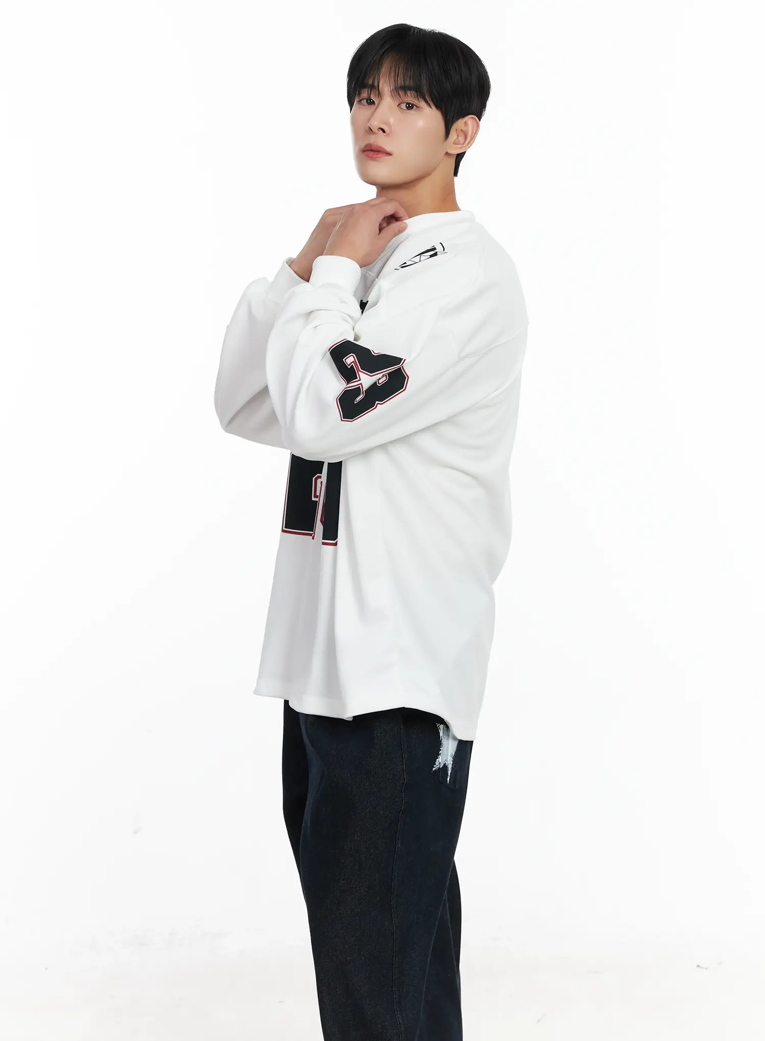 Men's Sporty Long Sleeve Jersy IJ521 - Image 8
