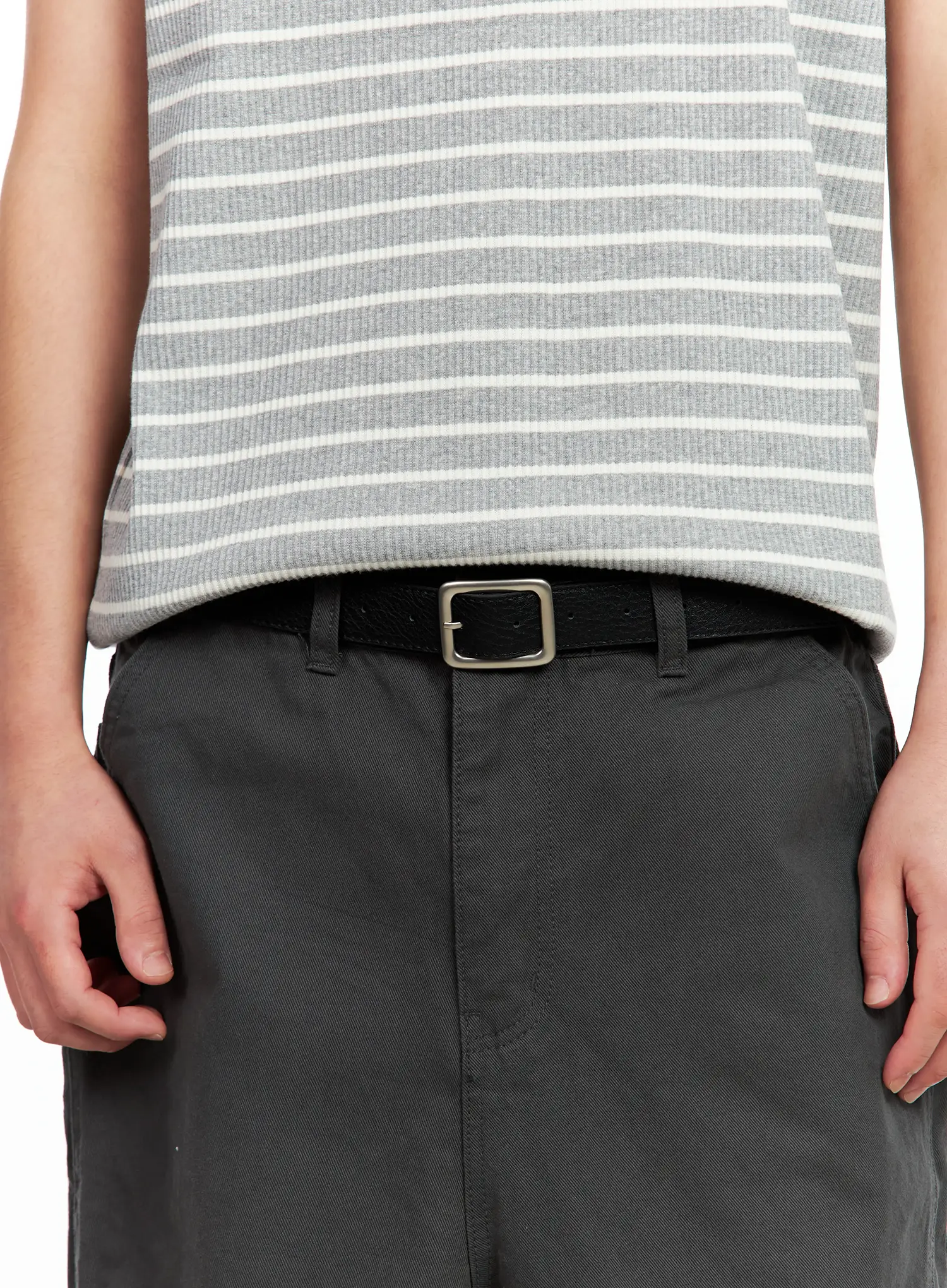Men's Square Buckle Belt IL511 - Image 8