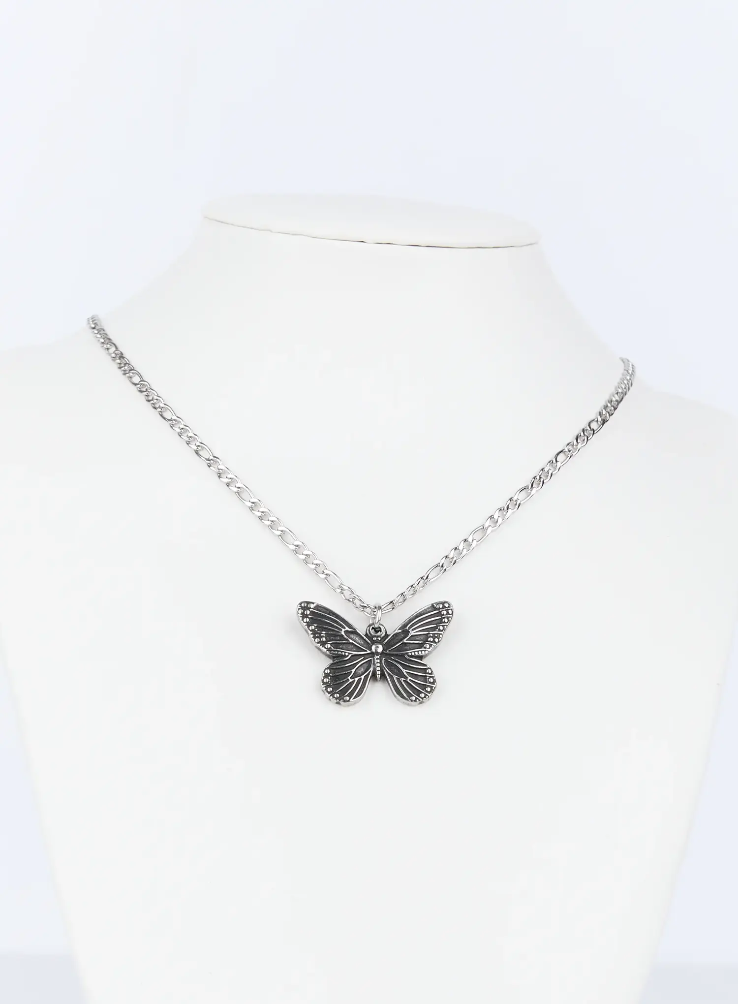 Men's Steel Butterfly Necklace IG515 - Image 7