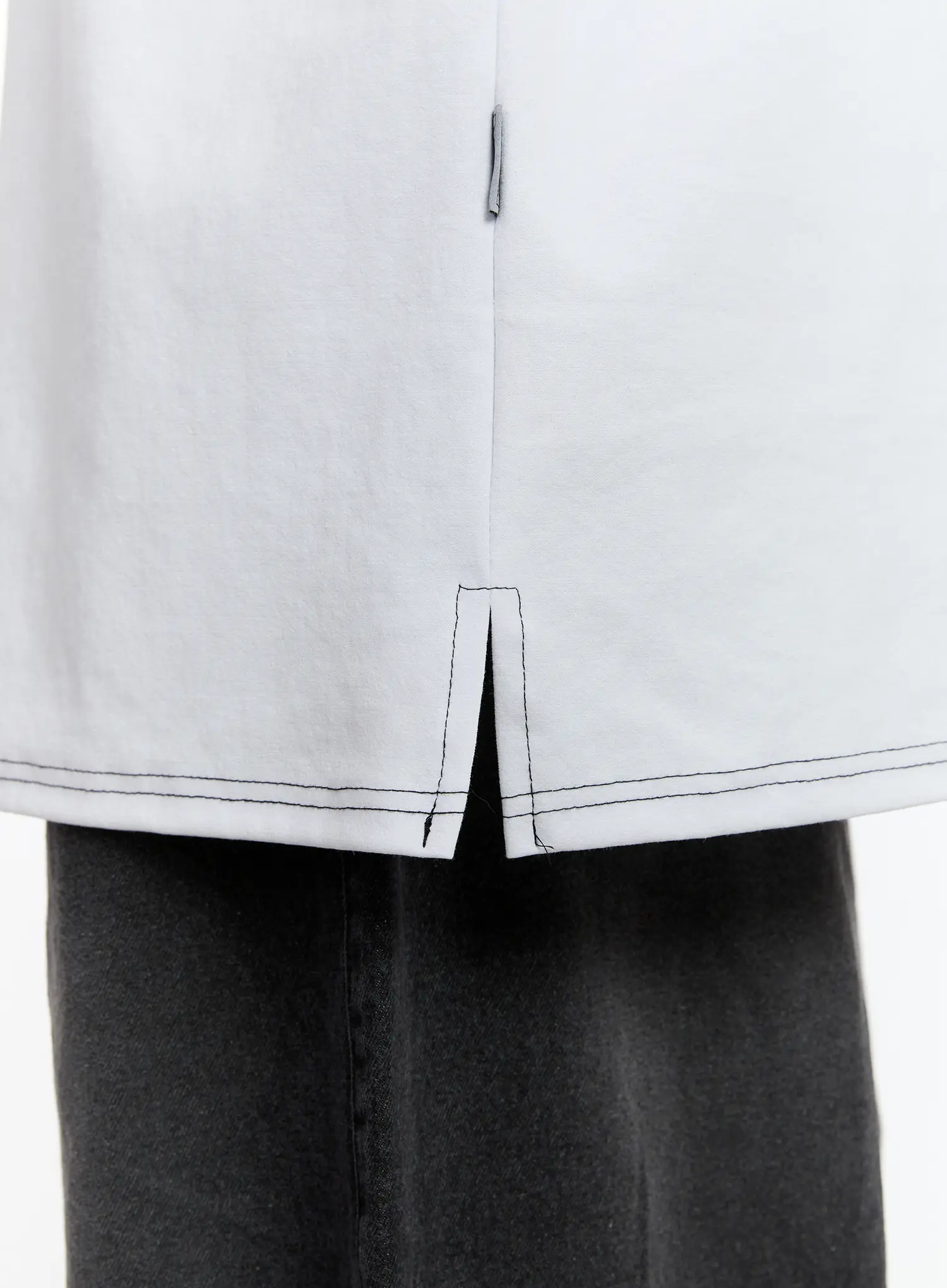 Men's Stich Detail Oversized Tee IA507 - Image 13