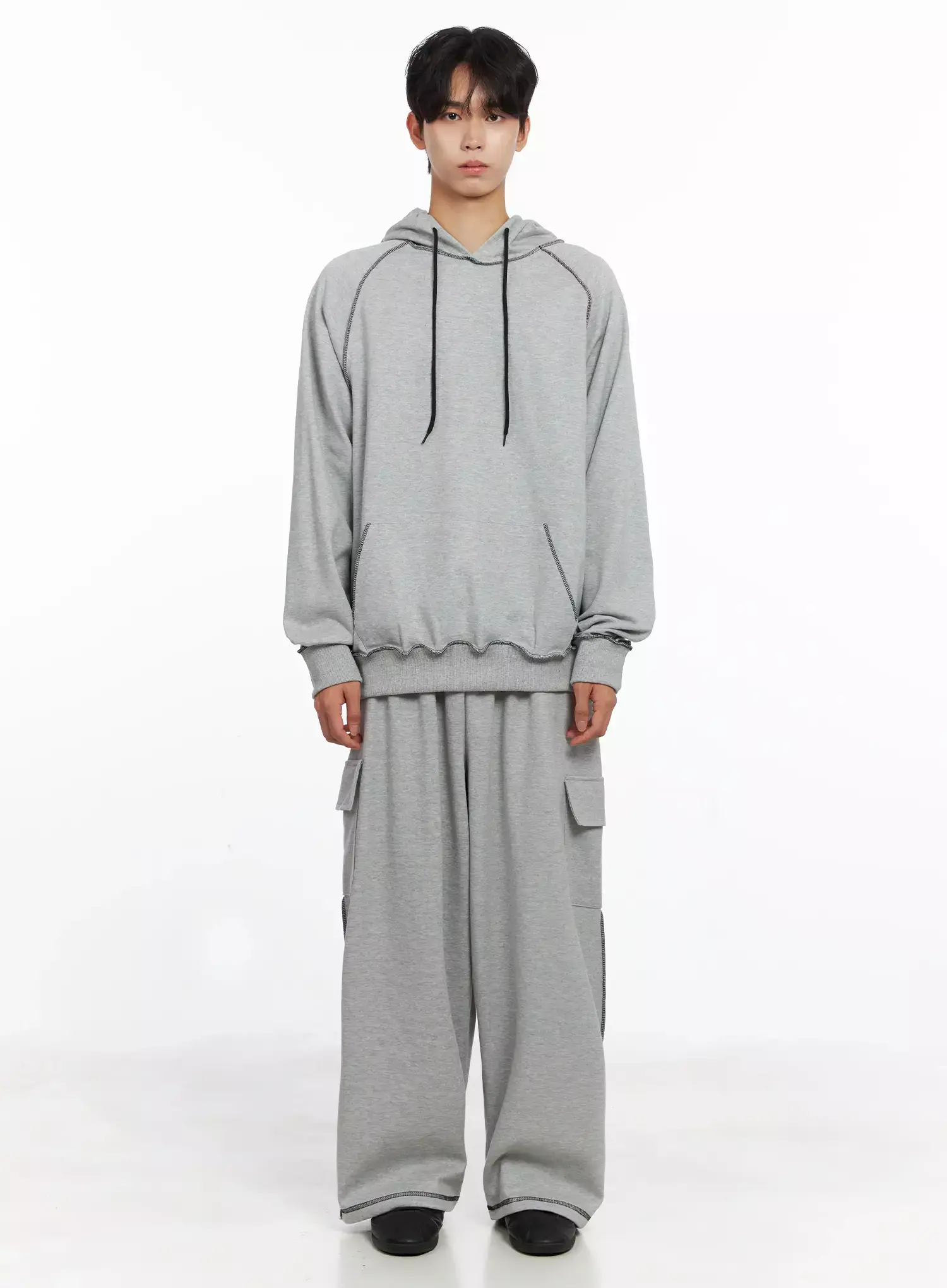 Men's Stitch Cargo Sweatpants IO516 - Image 10