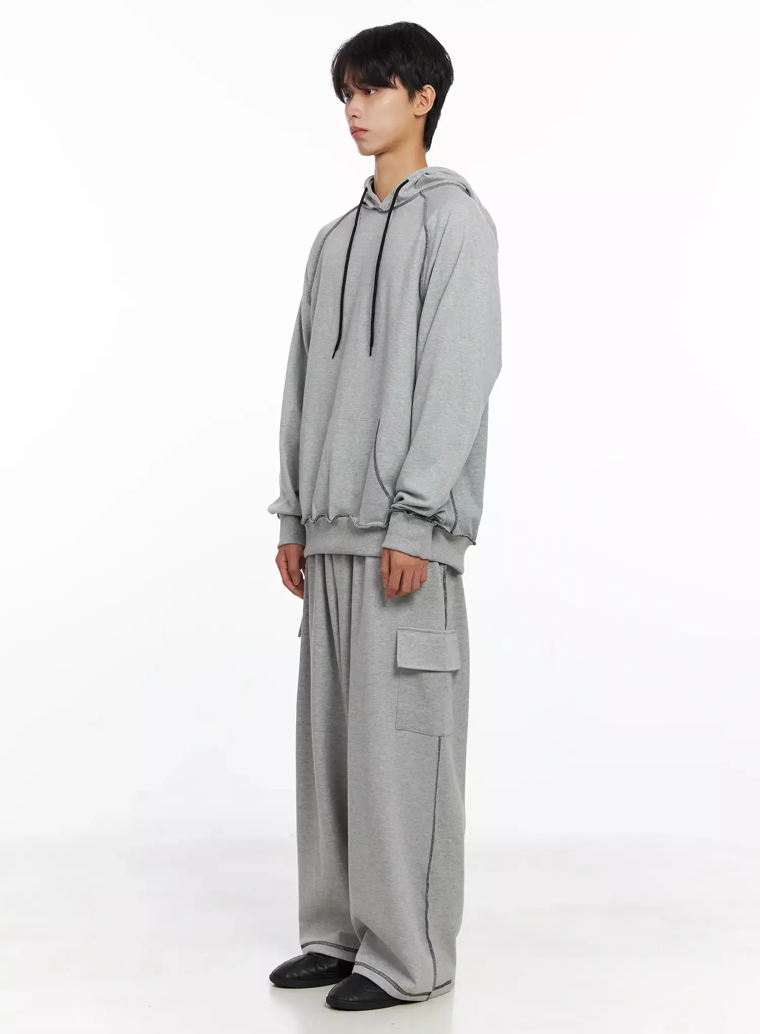 Men's Stitch Cargo Sweatpants IO516 - Image 11