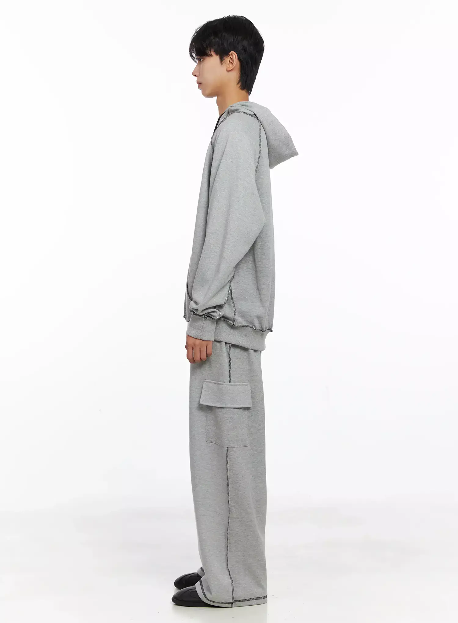 Men's Stitch Cargo Sweatpants IO516 - Image 12