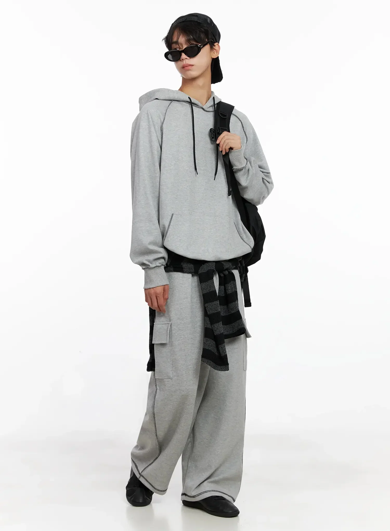 Men's Stitch Cargo Sweatpants IO516 - Image 14