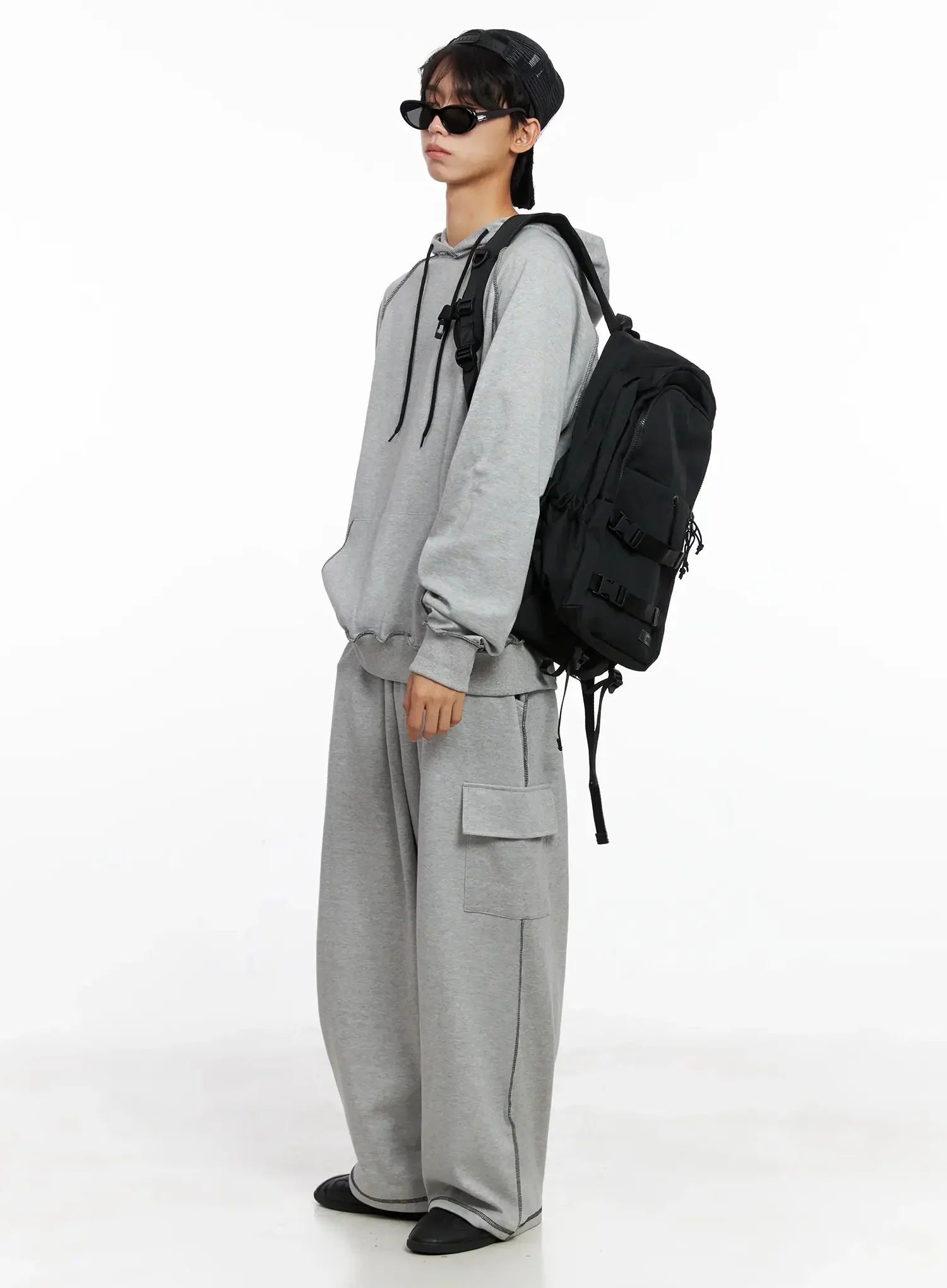 Men's Stitch Cargo Sweatpants IO516 - Image 15