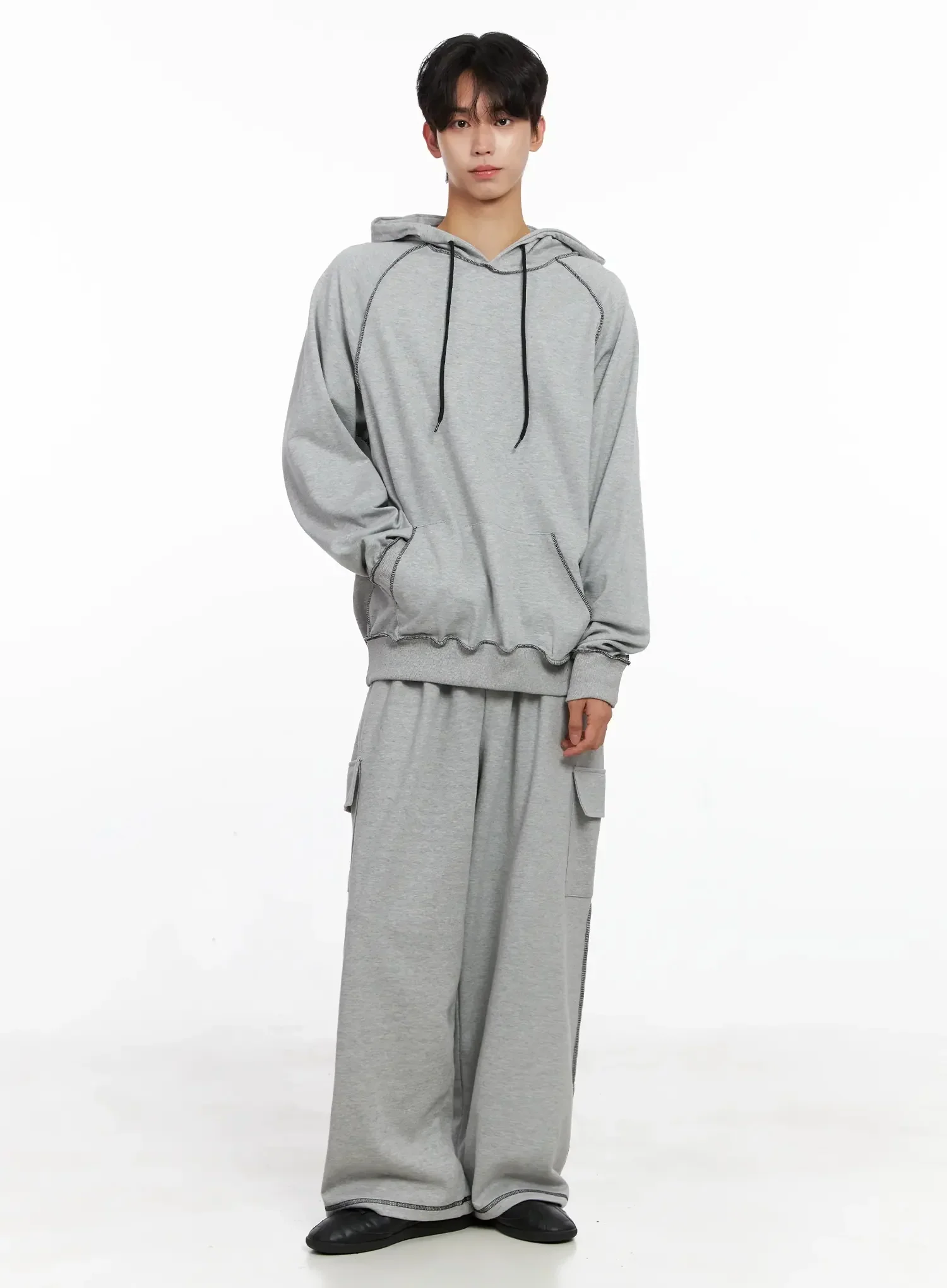 Men's Stitch Cargo Sweatpants IO516 - Image 3