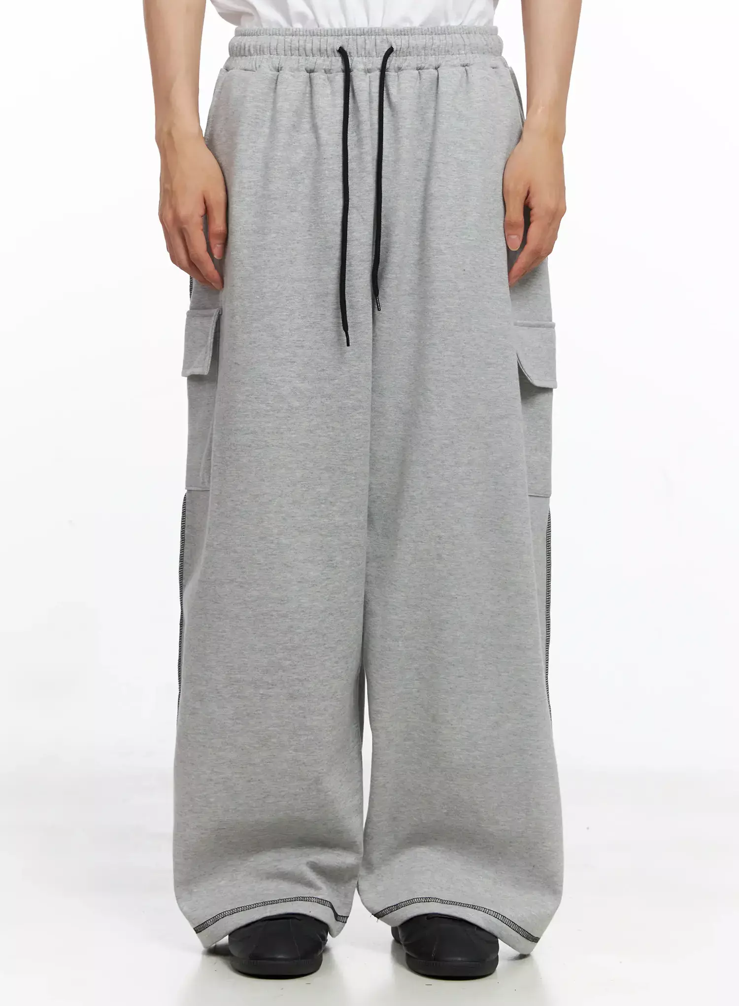 Men's Stitch Cargo Sweatpants IO516 - Image 5