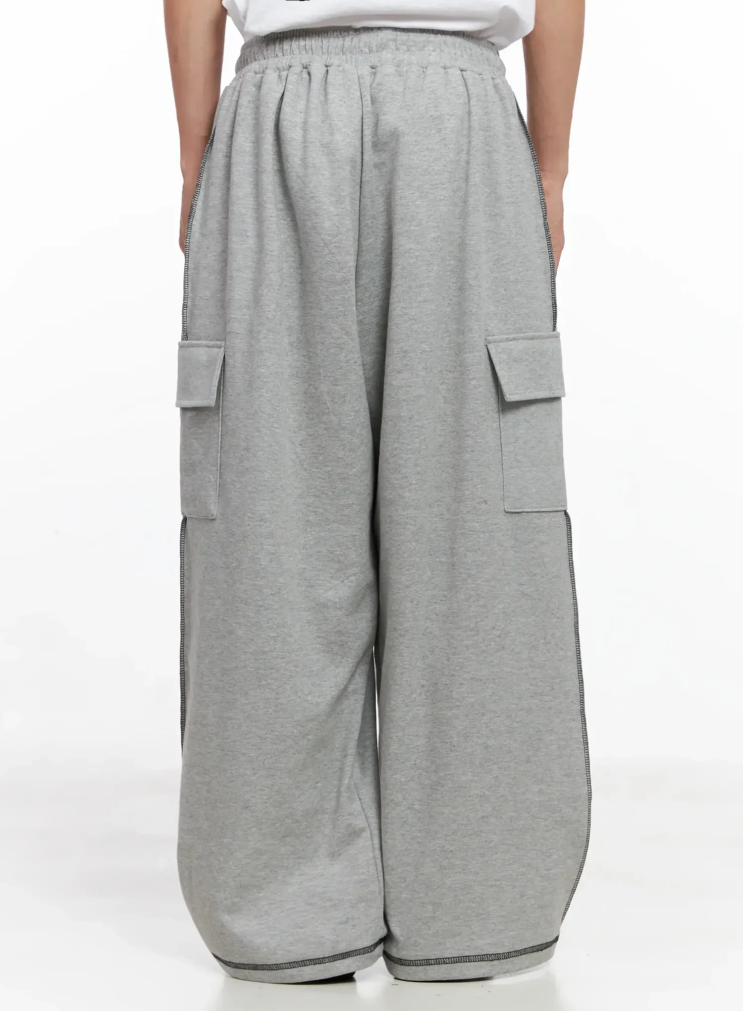 Men's Stitch Cargo Sweatpants IO516 - Image 7
