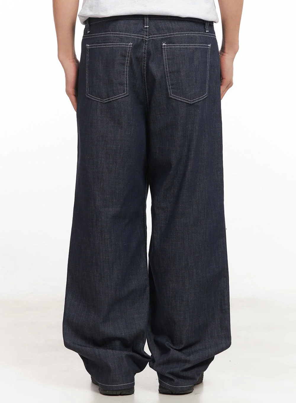 Men's Stitched Straight-Fit Jeans IA510 - Image 5