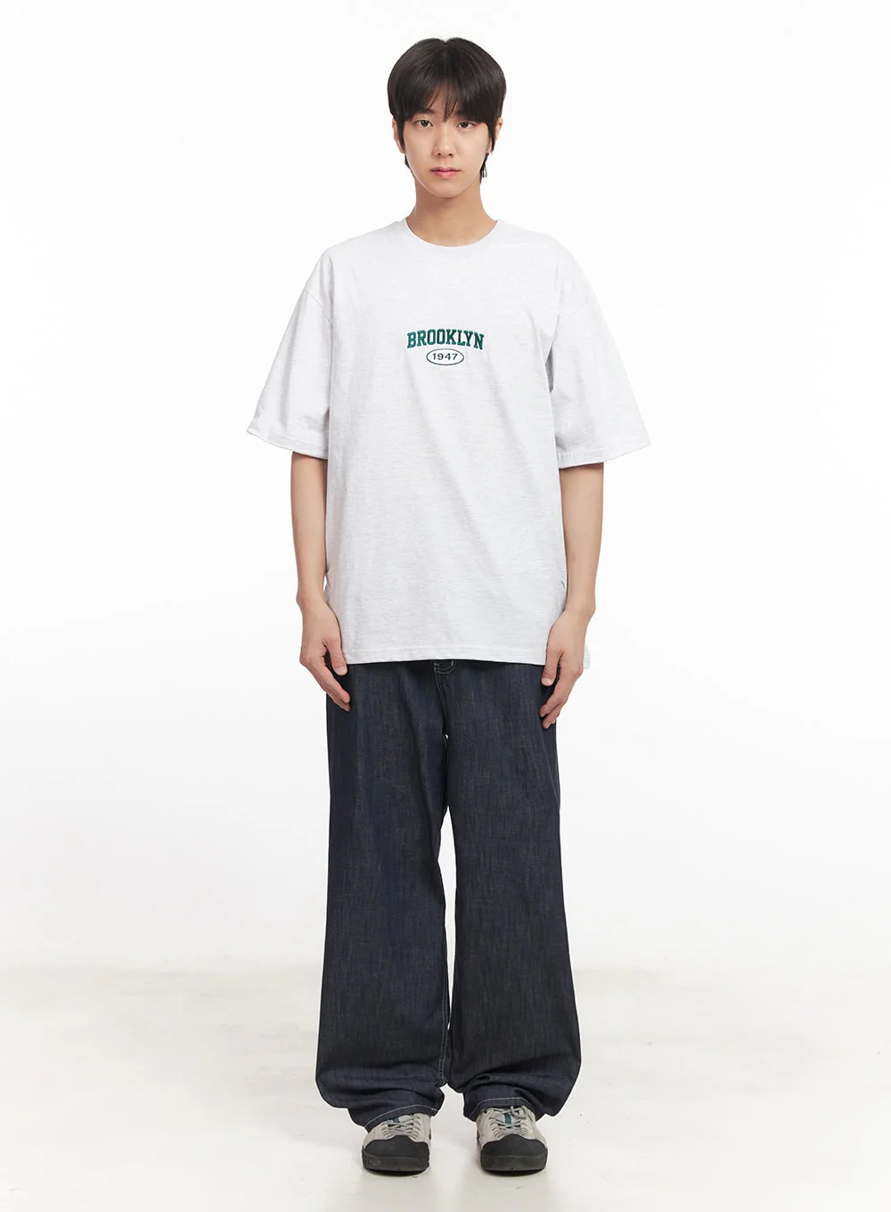 Men's Stitched Straight-Fit Jeans IA510 - Image 6