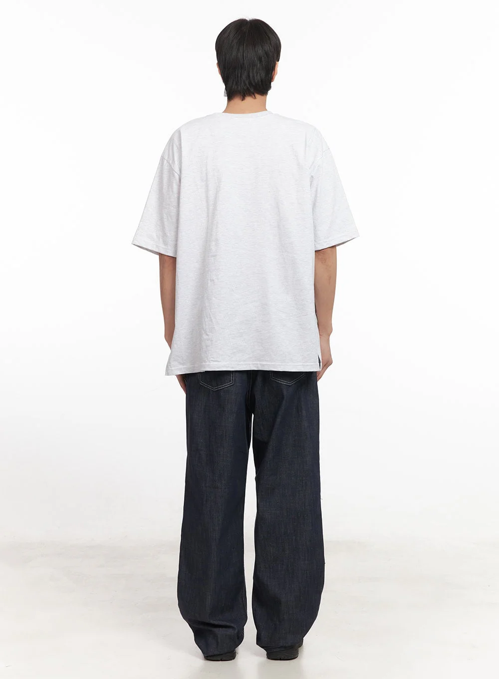 Men's Stitched Straight-Fit Jeans IA510 - Image 8