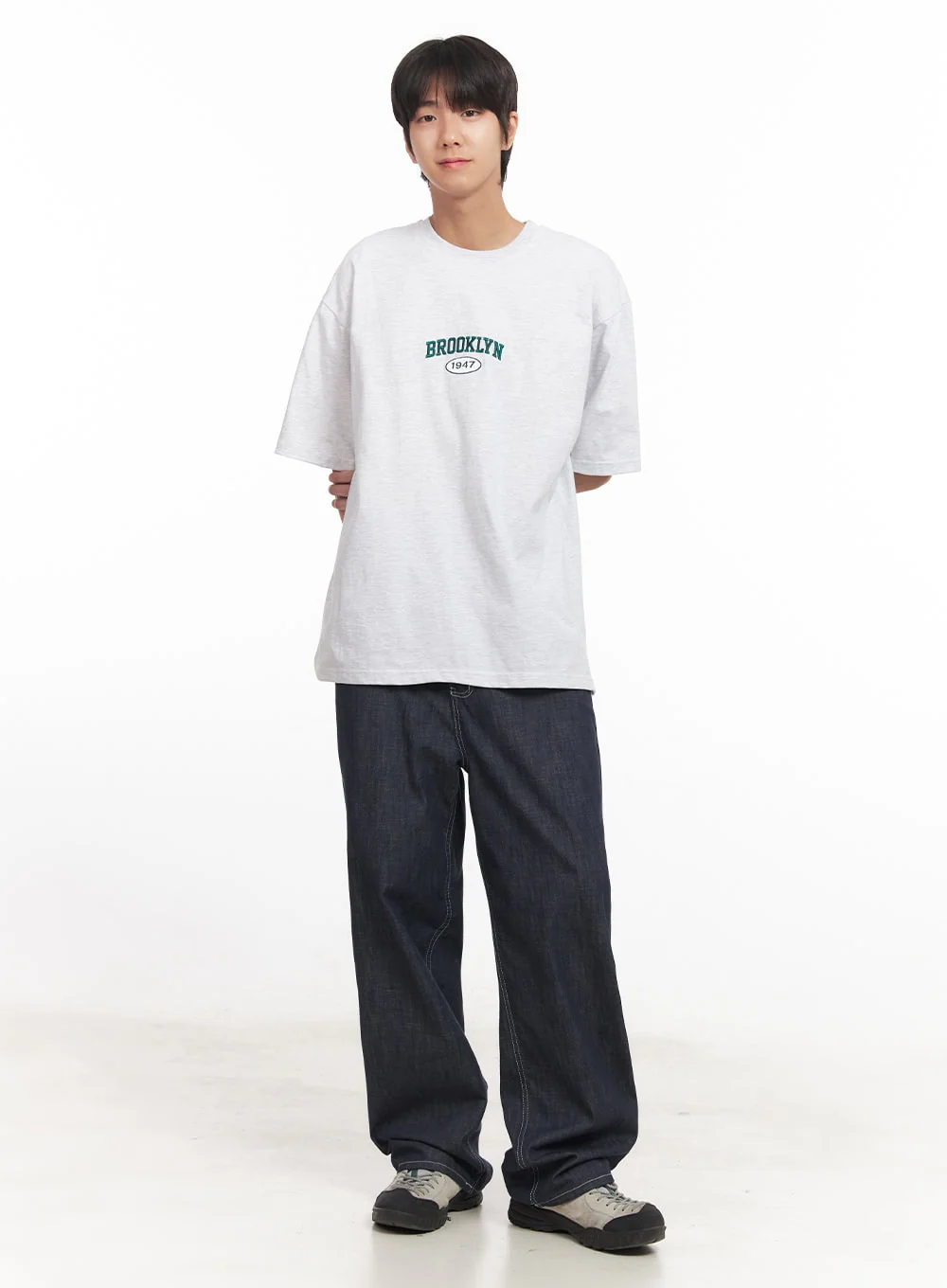 Men's Stitched Straight-Fit Jeans IA510 - Image 9