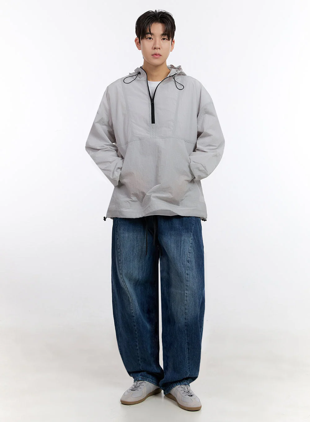 Men's Stitched Wide-Fit Jeans IF528 - Image 3