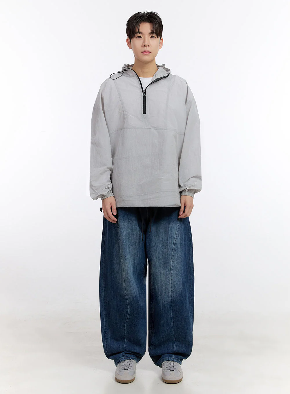 Men's Stitched Wide-Fit Jeans IF528 - Image 6
