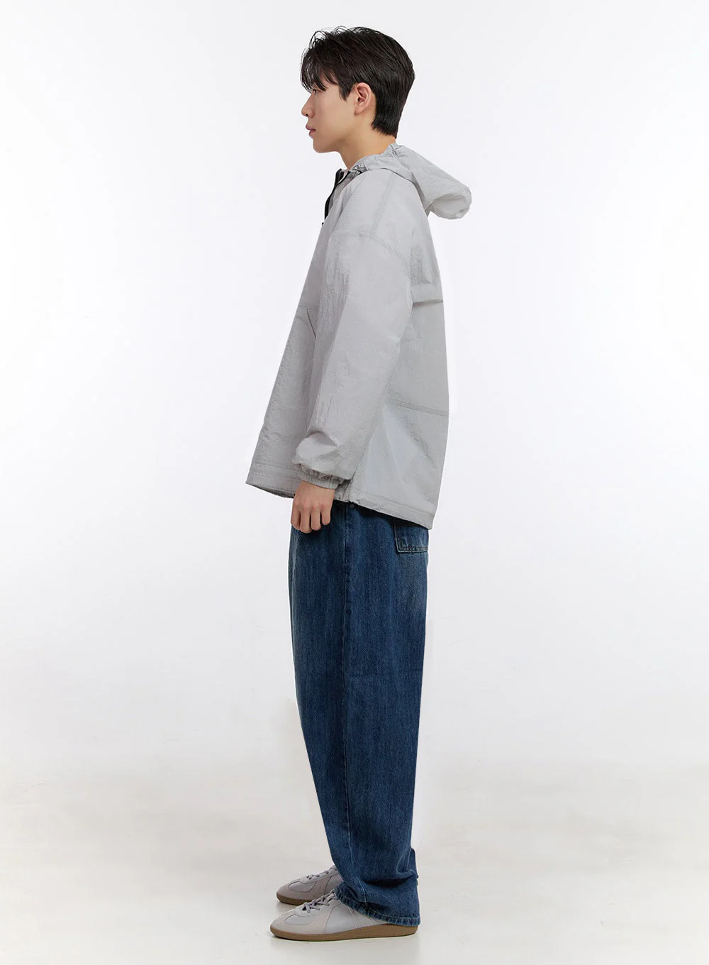 Men's Stitched Wide-Fit Jeans IF528 - Image 7