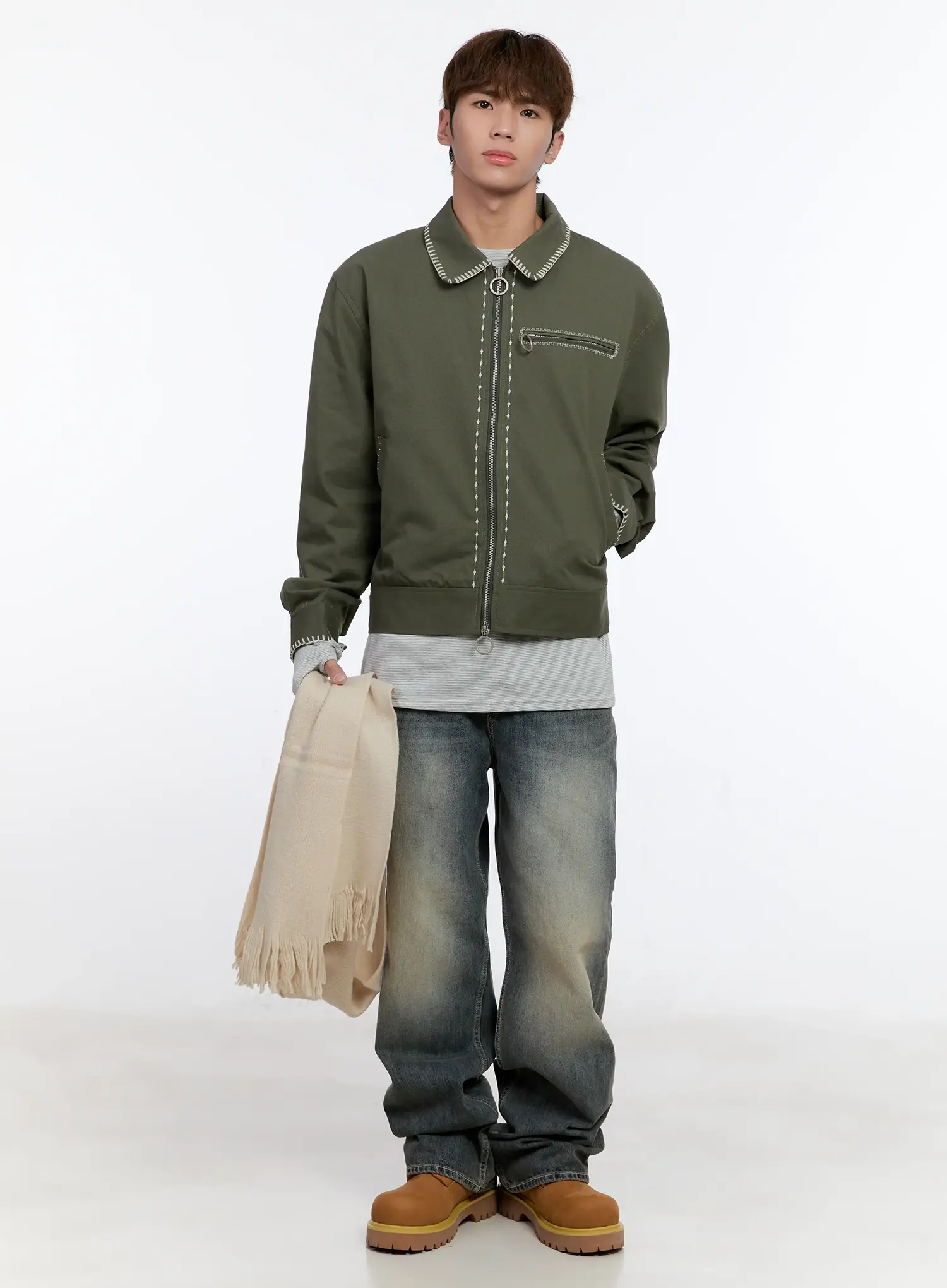Men's Stitched Work Jacket IN512 - Image 10