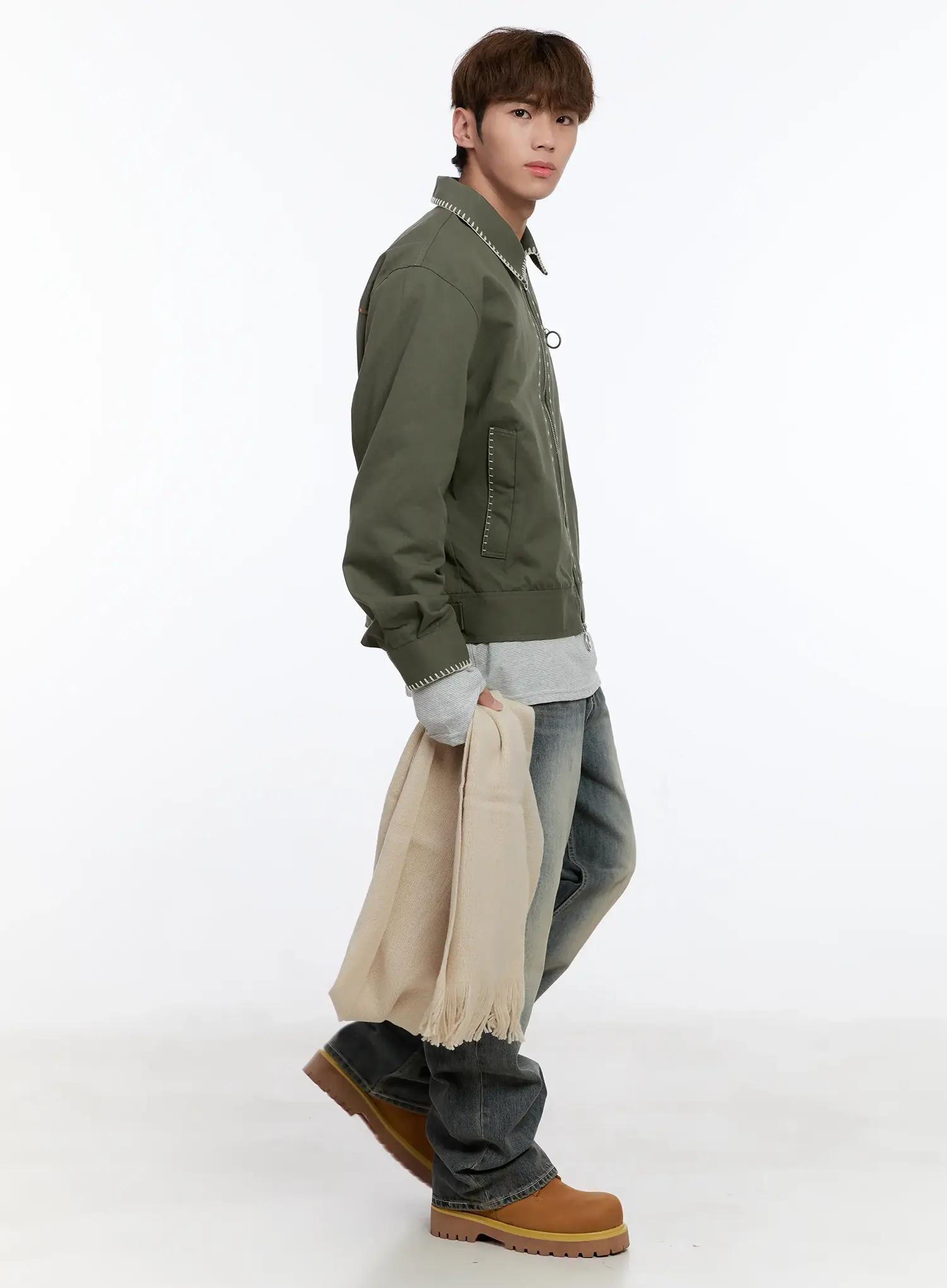 Men's Stitched Work Jacket IN512 - Image 11