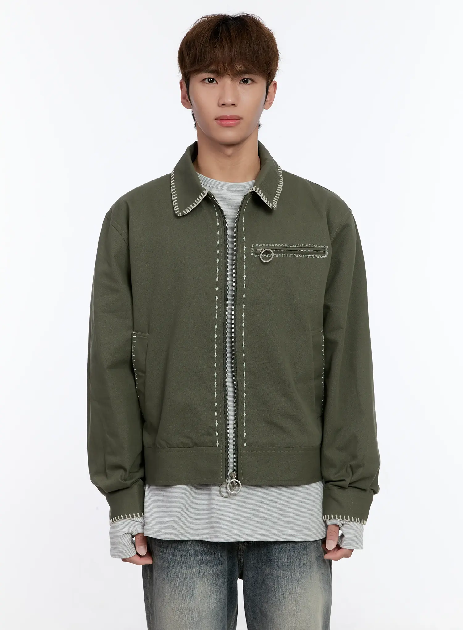 Men's Stitched Work Jacket IN512 - Image 13