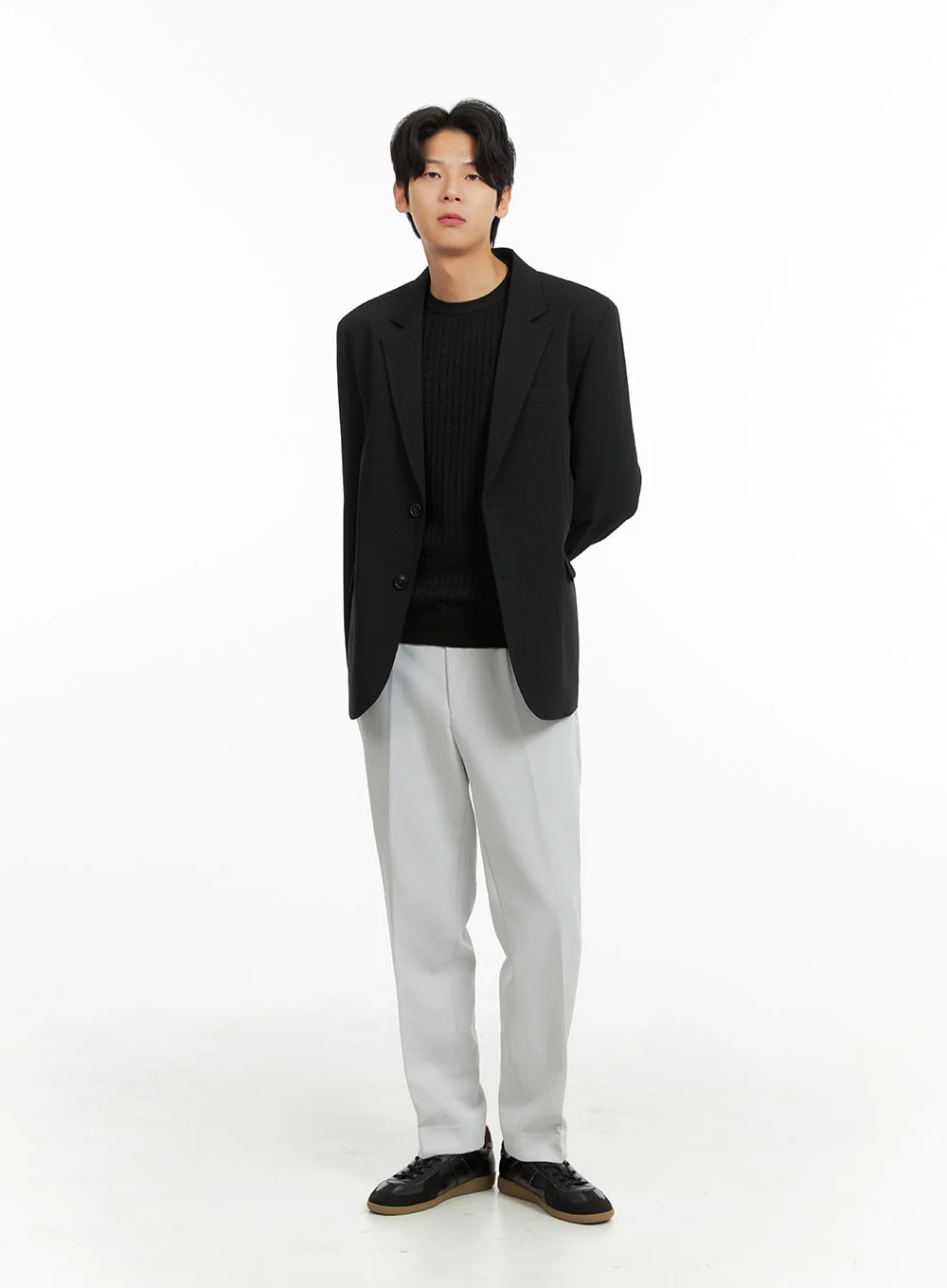 Men's Straight-Fit Trousers IA402 - Image 3