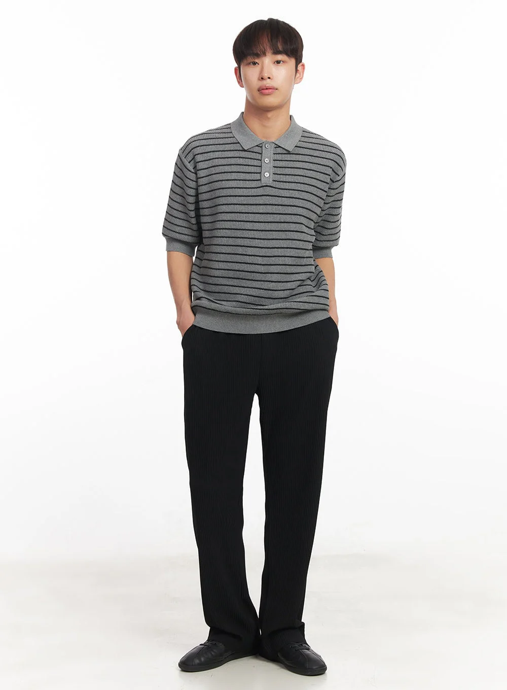 Men's Straight-Fit Trousers IA521 - Image 11