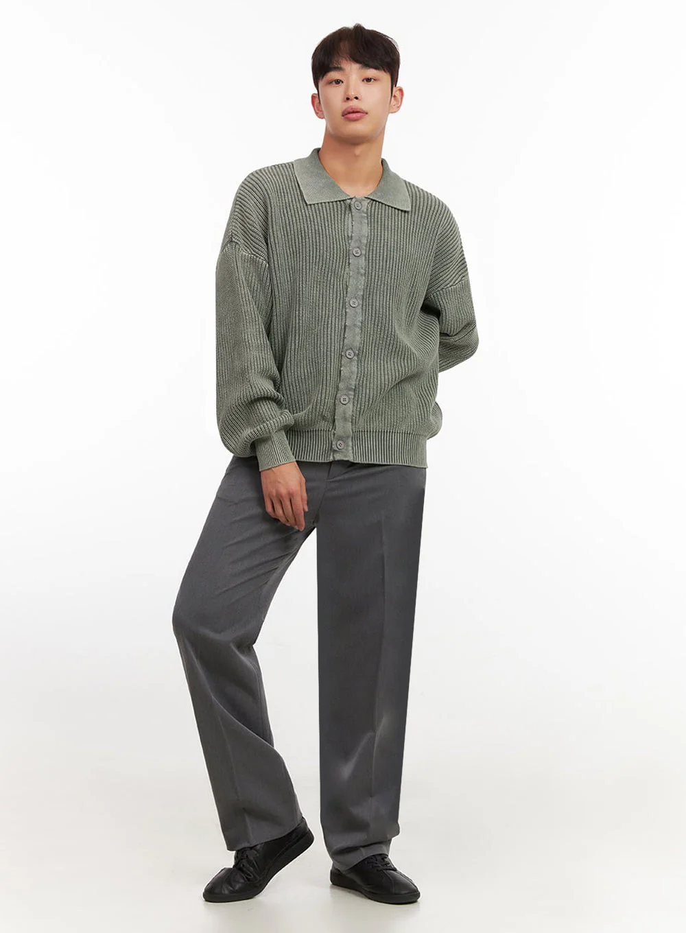 Men's Straight-Leg Slacks Pants IF517 - Image 6