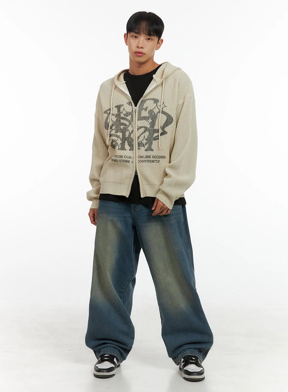 Men's Street Style Hoodie Knit IS419 - Image 2