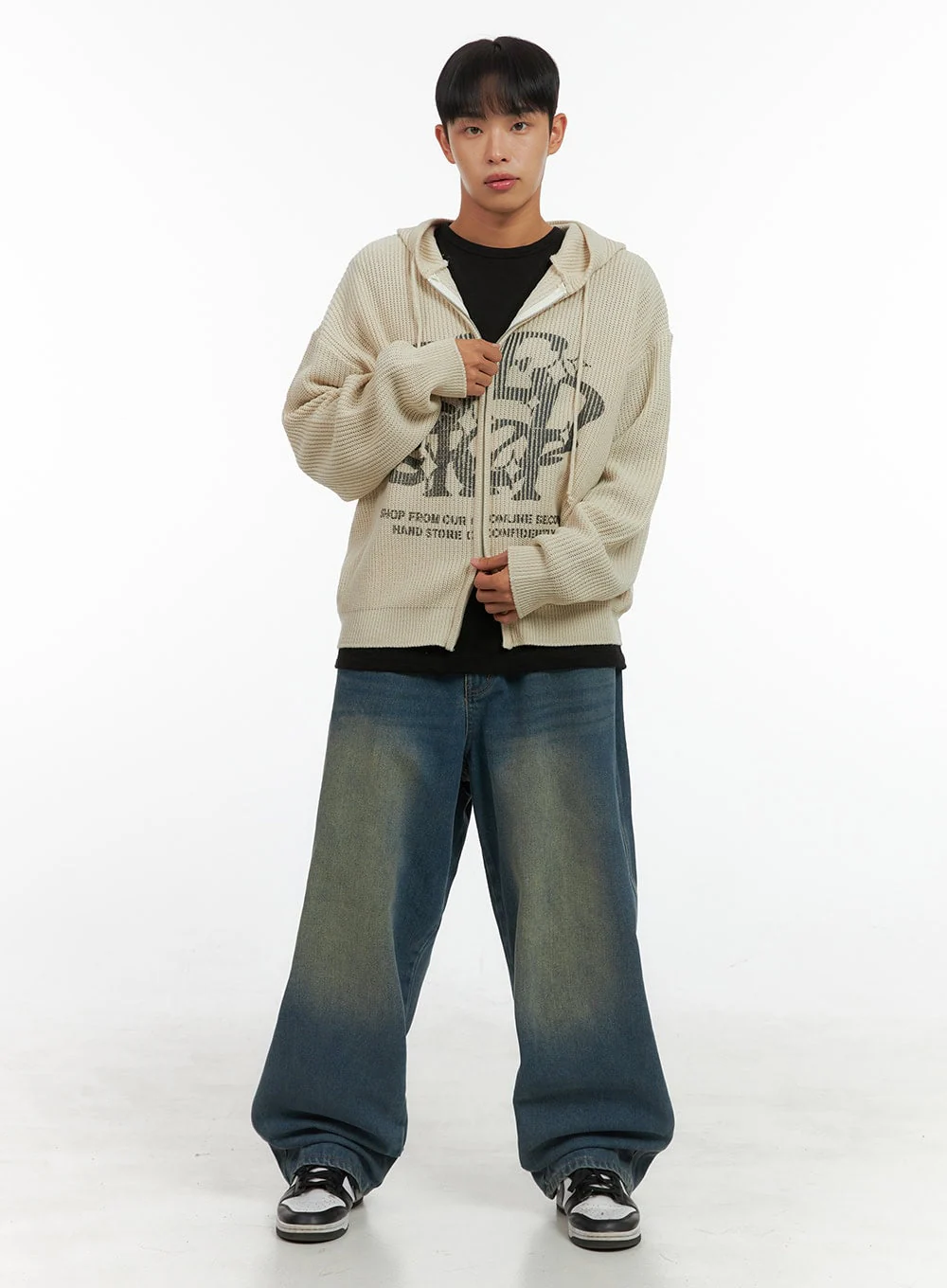 Men's Street Style Hoodie Knit IS419 - Image 5