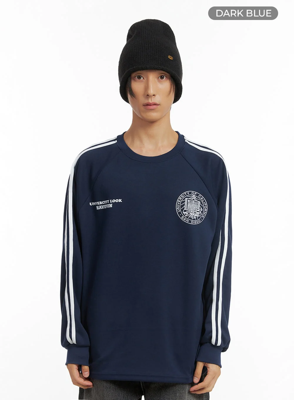 Men's Striped Logo Shirt IO417 - Image 10