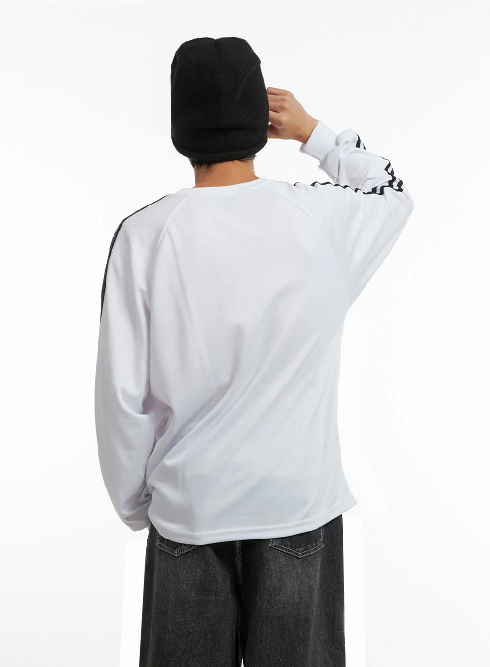 Men's Striped Logo Shirt IO417 - Image 5
