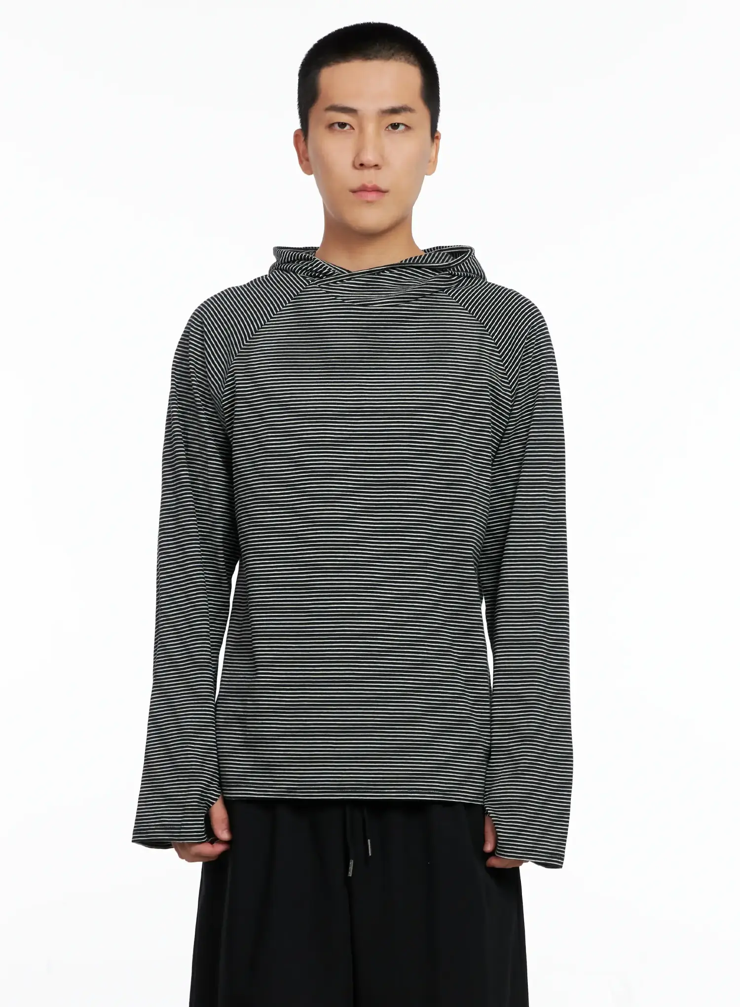 Men's Striped Long Sleeve Hoodie IS502 - Image 16