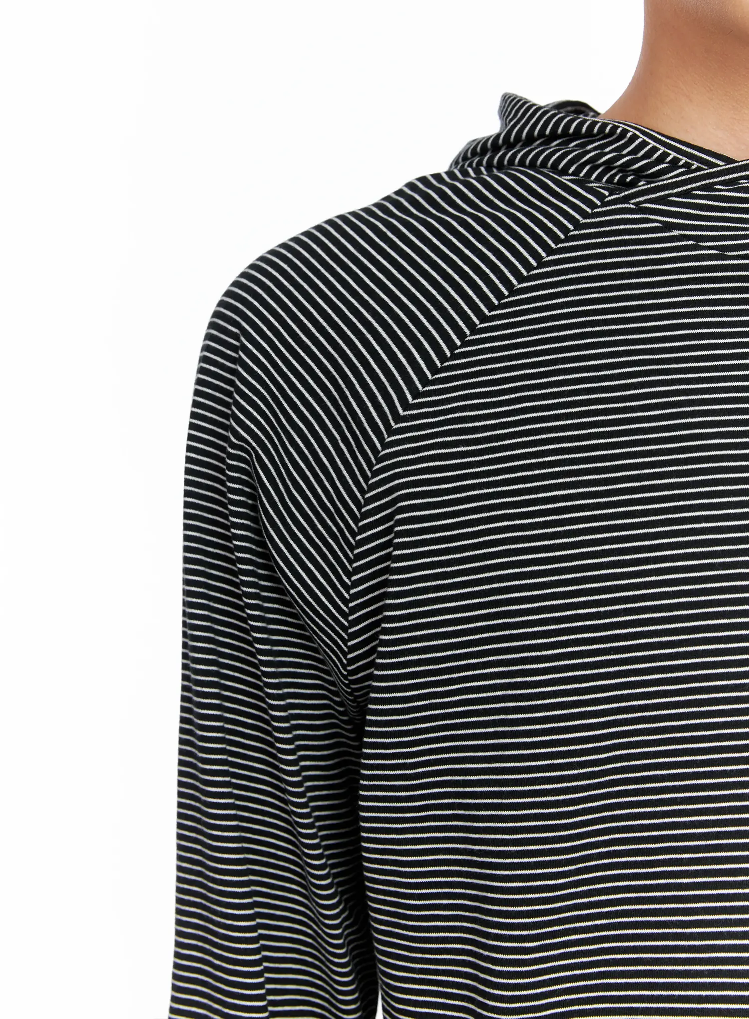 Men's Striped Long Sleeve Hoodie IS502 - Image 17