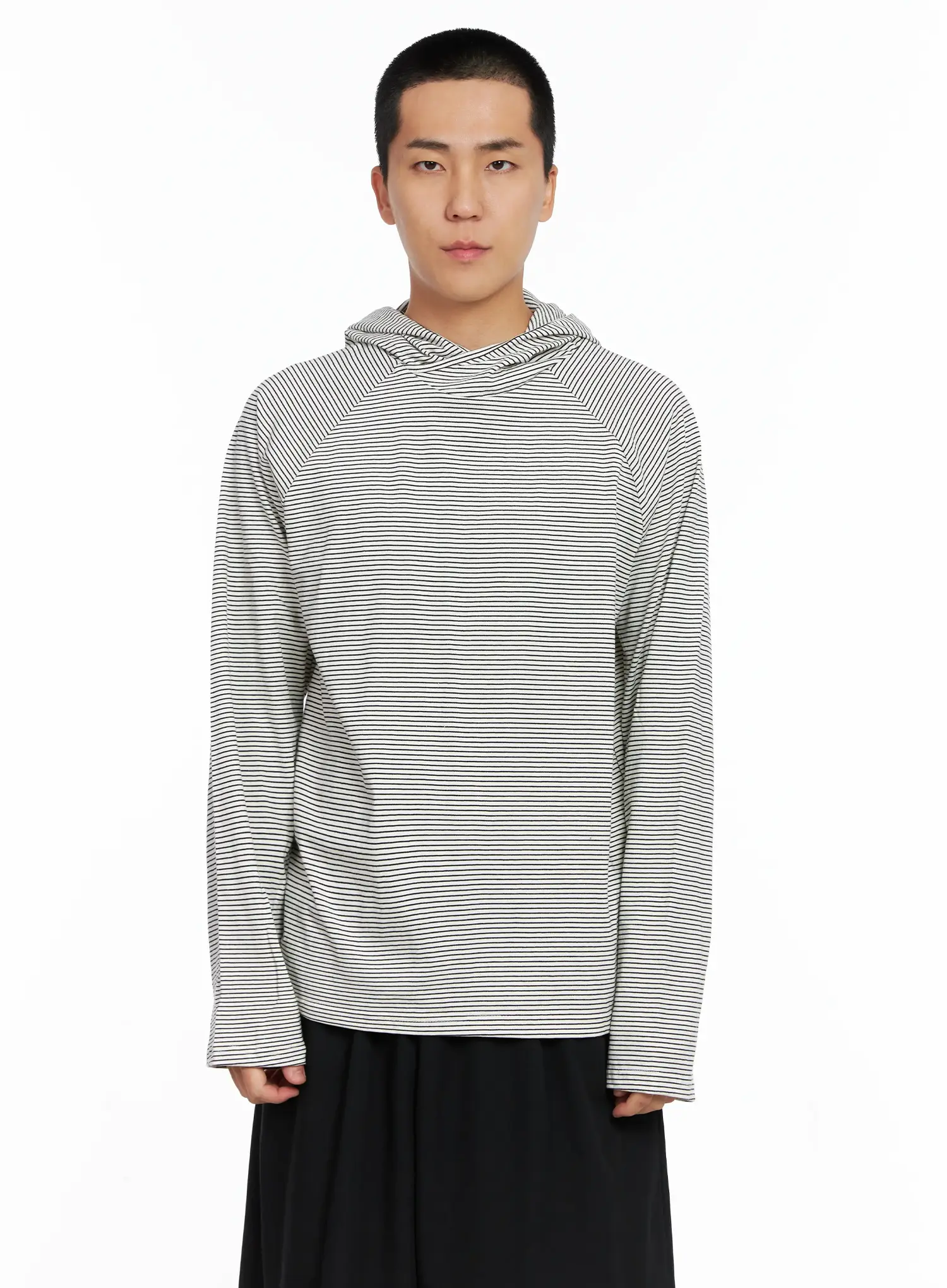 Men's Striped Long Sleeve Hoodie IS502 - Image 19