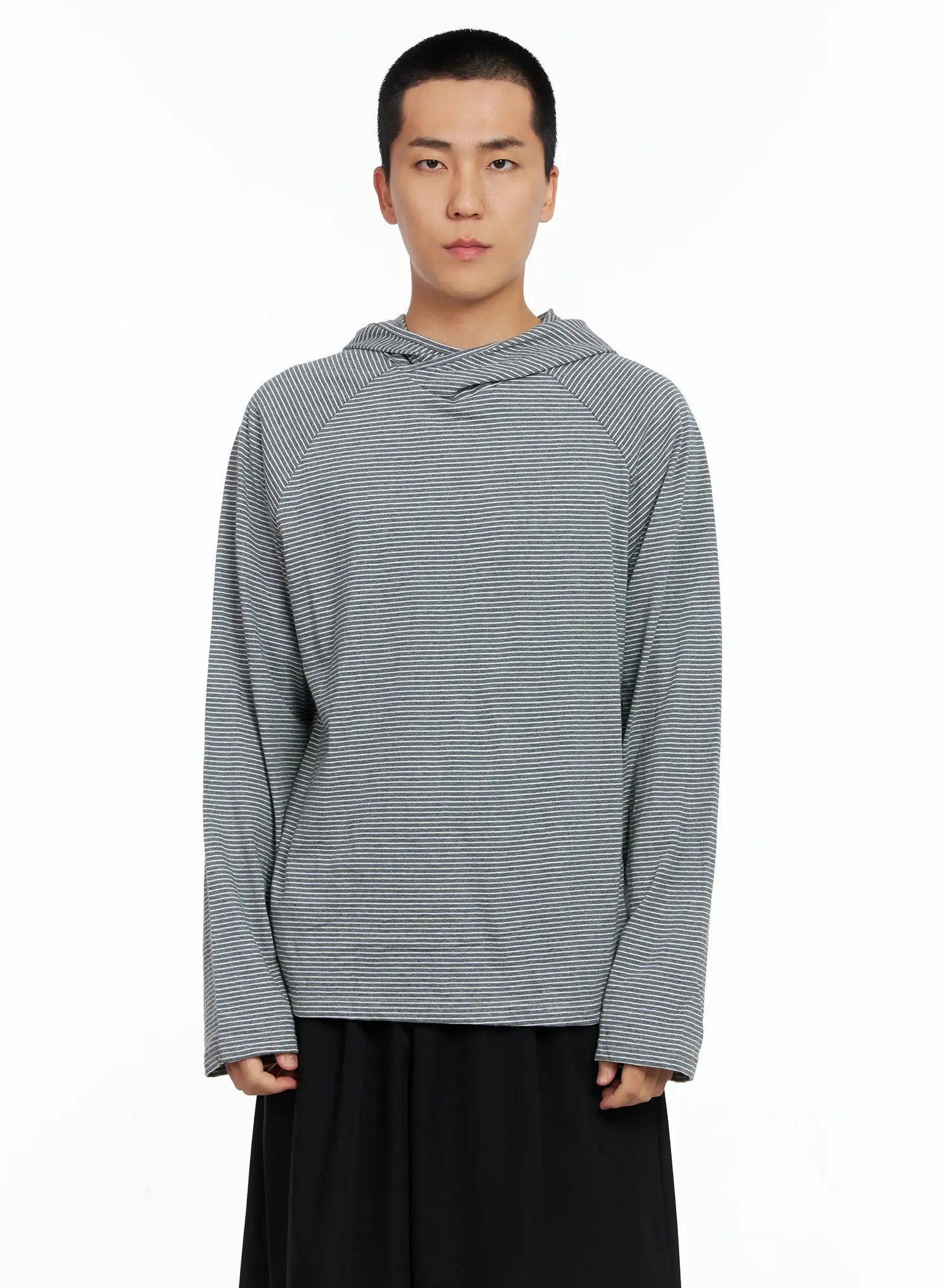 Men's Striped Long Sleeve Hoodie IS502 - Image 20