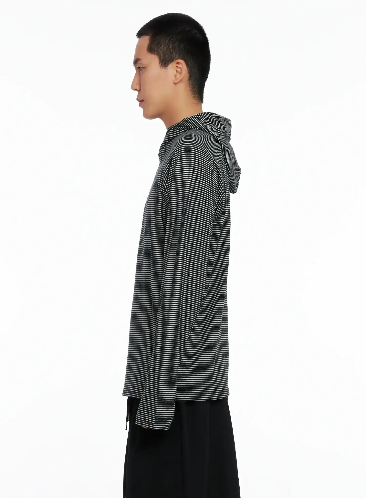 Men's Striped Long Sleeve Hoodie IS502 - Image 5