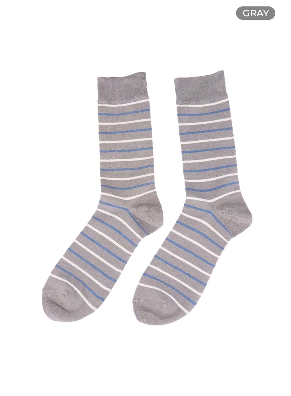 Men's Striped Midi Socks IY410 - Image 3