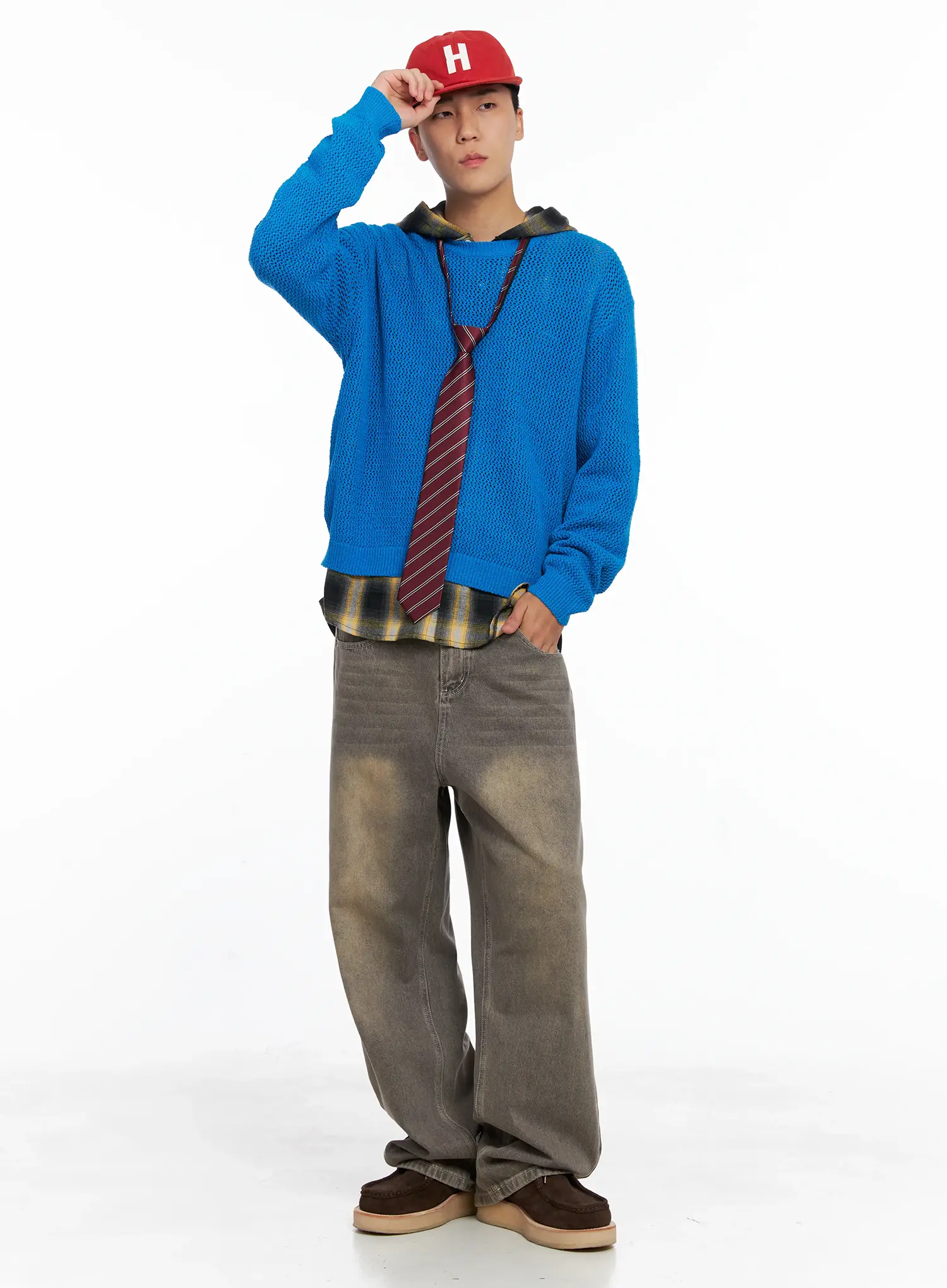 Men's Striped Pre-Tied Tie IS510 - Image 5