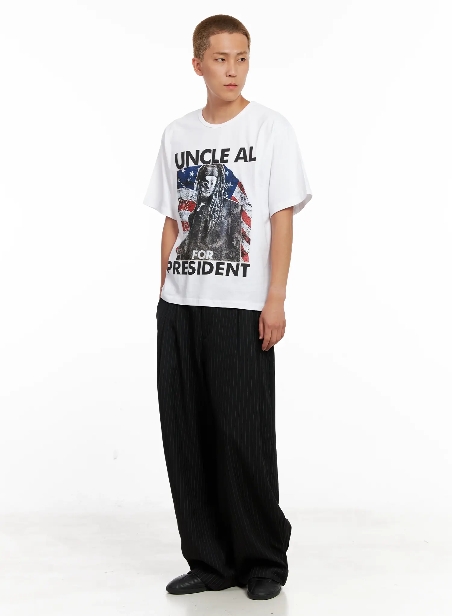 Men's Striped Relaxed-Fit Slacks IL521 - Image 18