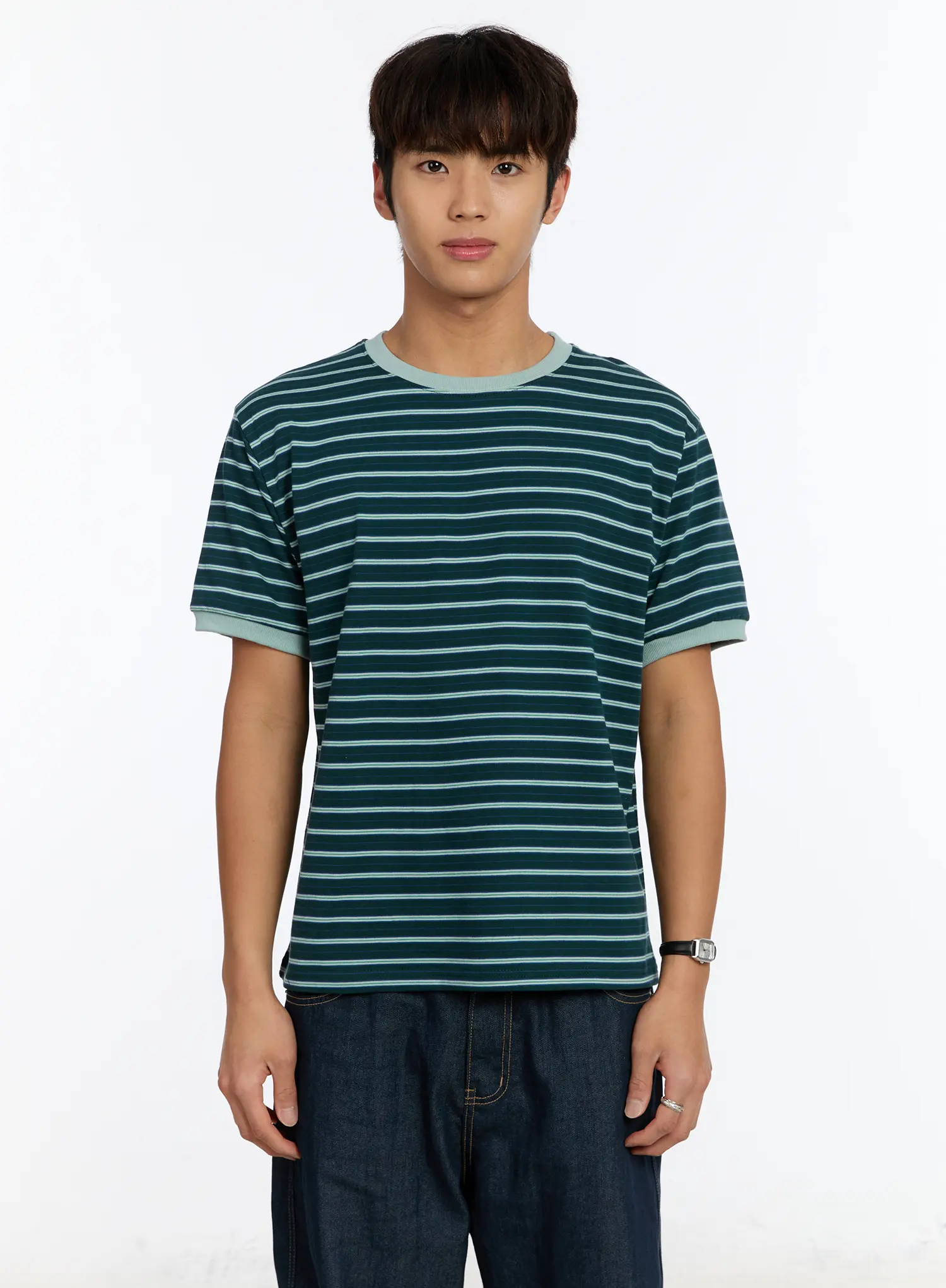 Men's Striped Ringer T-Shirt IM530 - Image 13