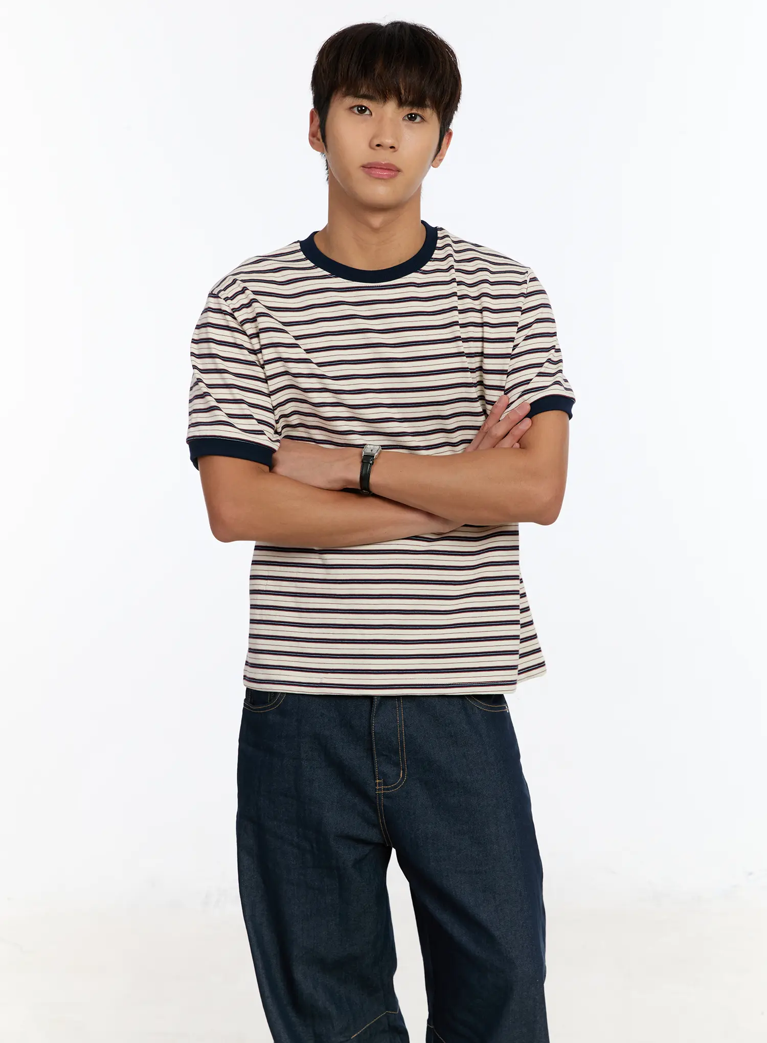Men's Striped Ringer T-Shirt IM530 - Image 3
